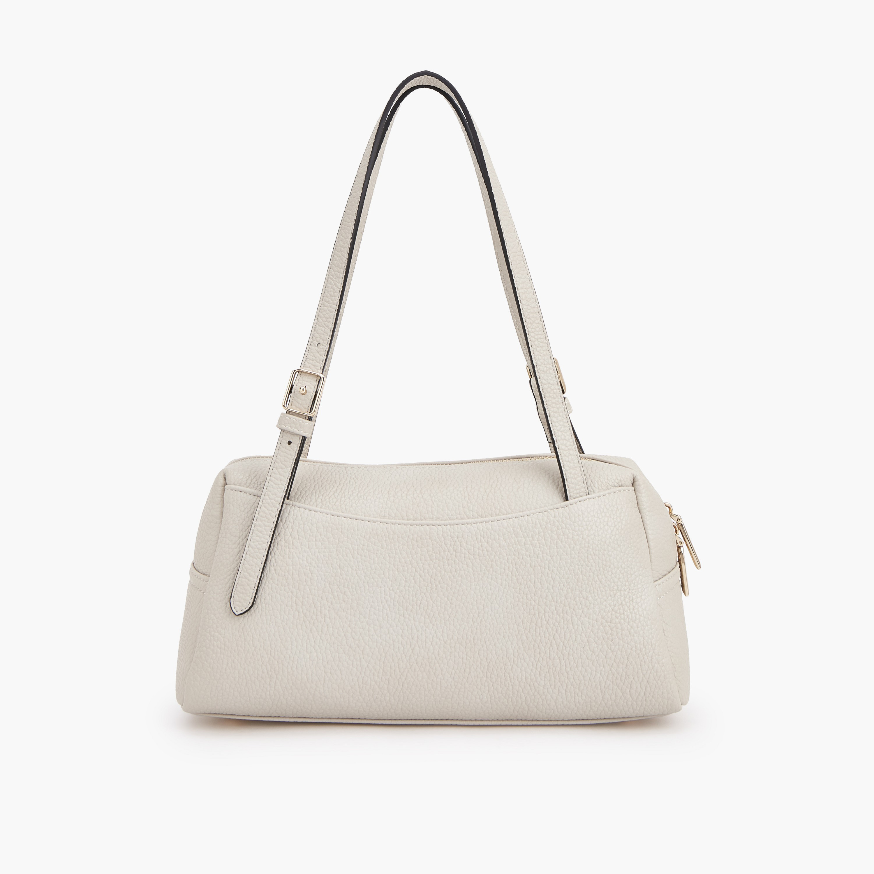 Celeste Textured Shoulder Bag with Scarf Detail-women-bagsandwallets-handbags-image-7
