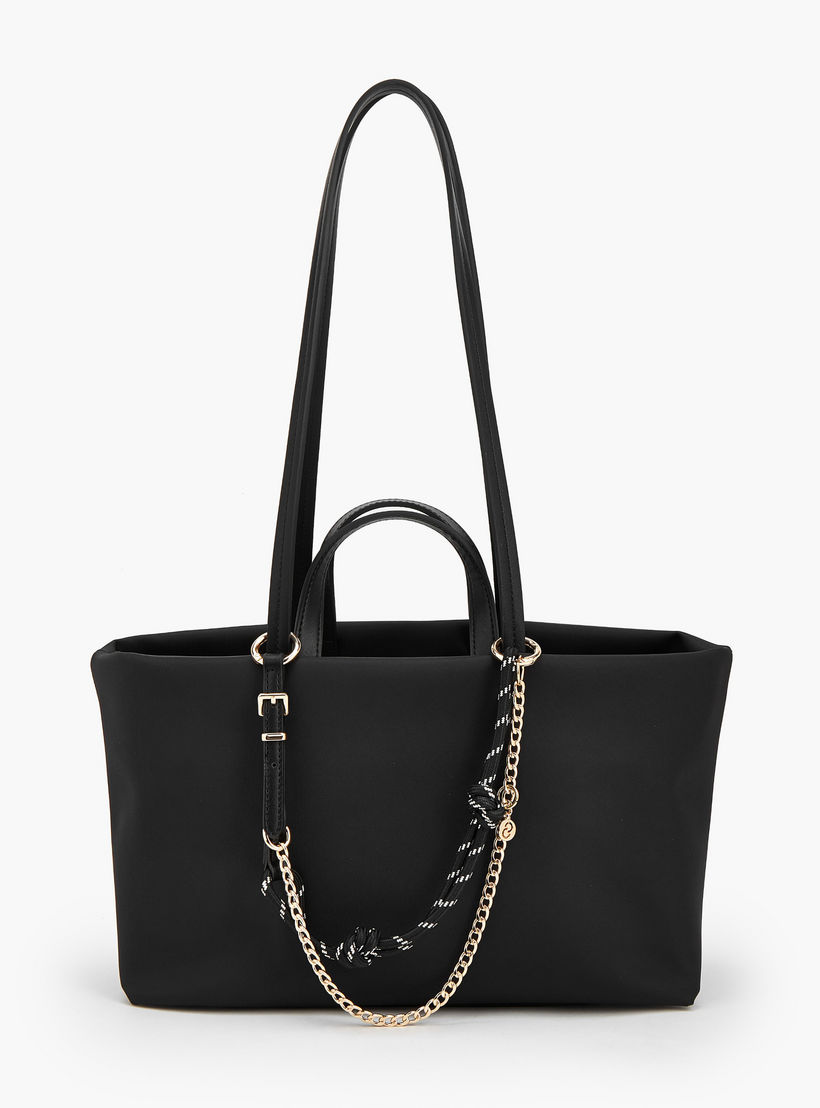 شنطة توتي بتفاصيل سلسلة ومقبض مزدوج من سيليست-women-bagsandwallets-handbags-image-1