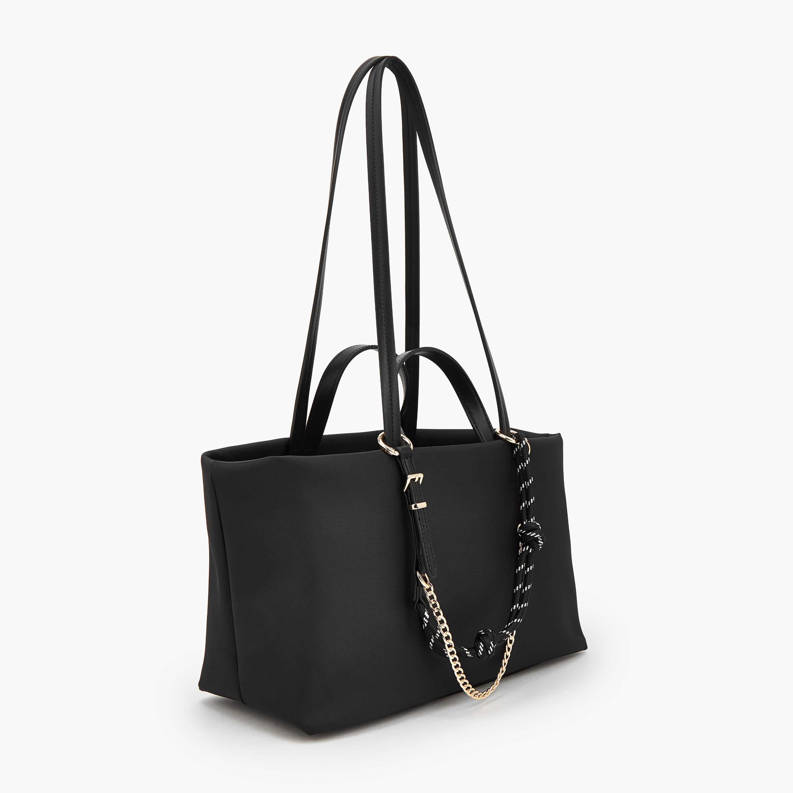 شنطة توتي بتفاصيل سلسلة ومقبض مزدوج من سيليست-women-bagsandwallets-handbags-image-3