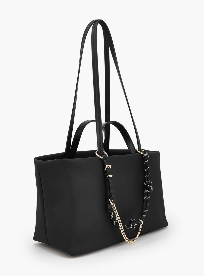 شنطة توتي بتفاصيل سلسلة ومقبض مزدوج من سيليست-women-bagsandwallets-handbags-image-3