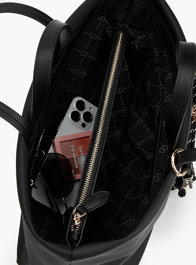 شنطة توتي بتفاصيل سلسلة ومقبض مزدوج من سيليست-women-bagsandwallets-handbags-image-9