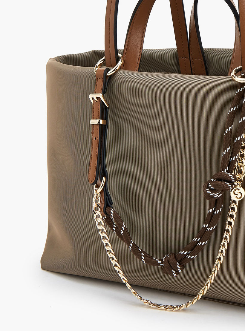 شنطة توتي بتفاصيل سلسلة ومقبض مزدوج من سيليست-women-bagsandwallets-handbags-image-5