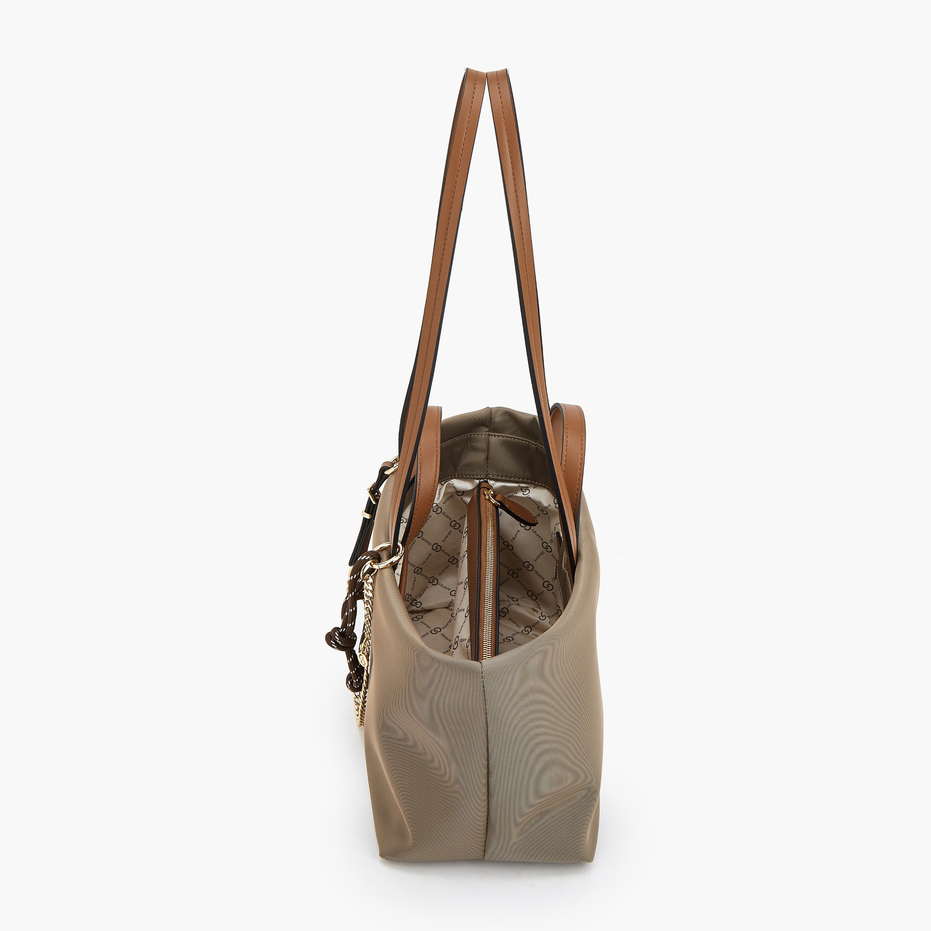 شنطة توتي بتفاصيل سلسلة ومقبض مزدوج من سيليست-women-bagsandwallets-handbags-image-6