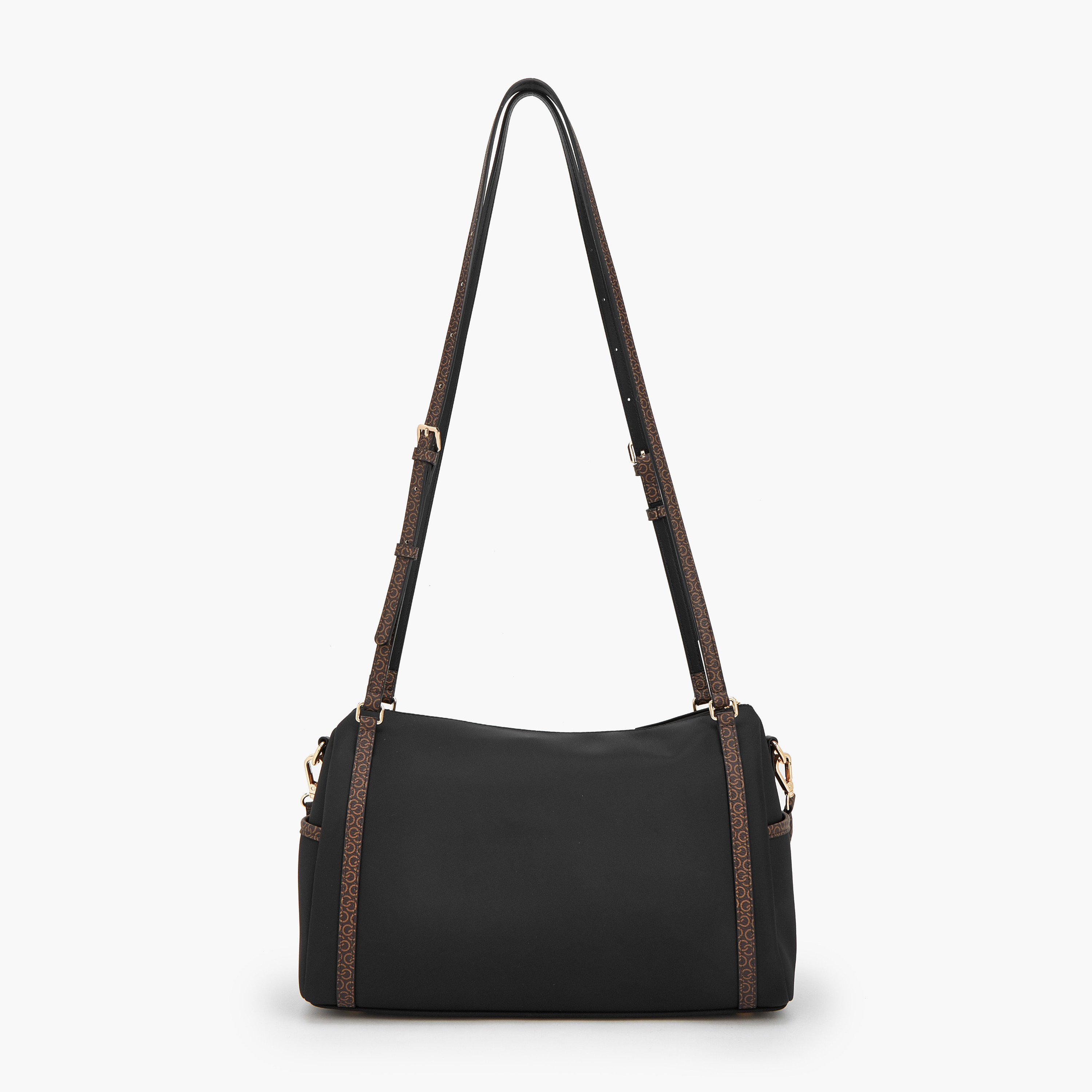 Celeste Monogram Print Shoulder Bag with Double Handle-women-bagsandwallets-handbags-image-5