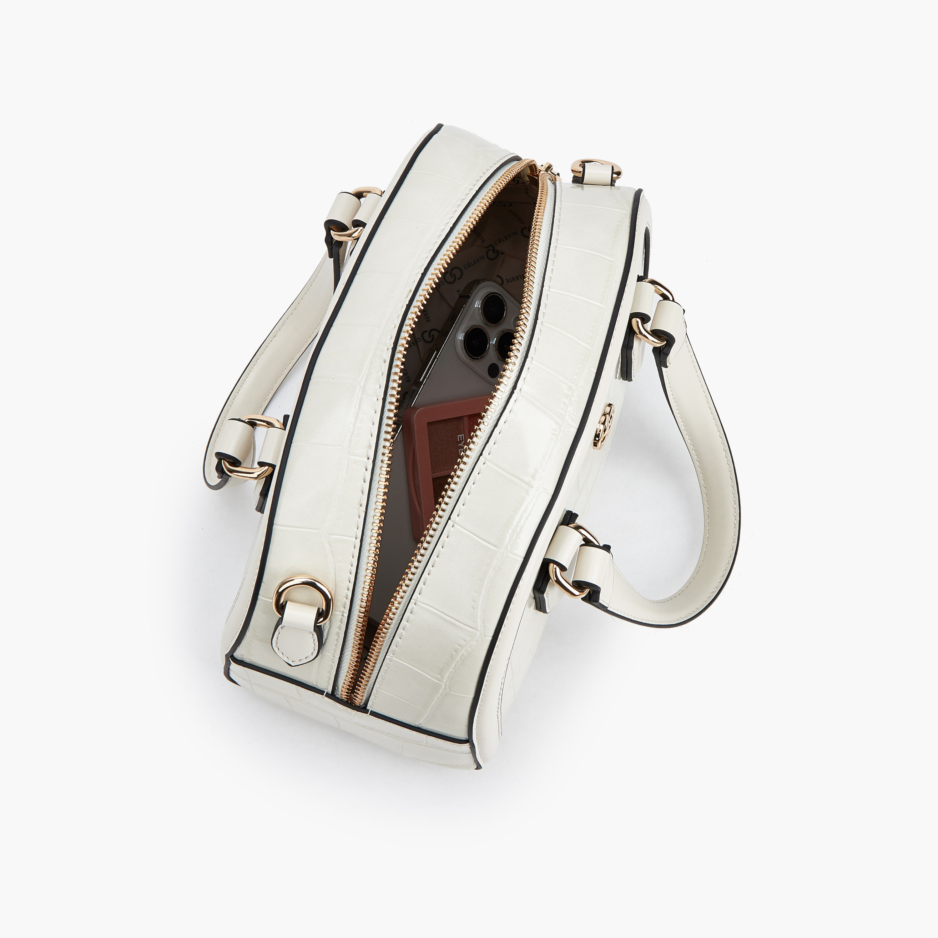 Celeste Textured Dome Bag with Dual Handle-women-bagsandwallets-handbags-image-8