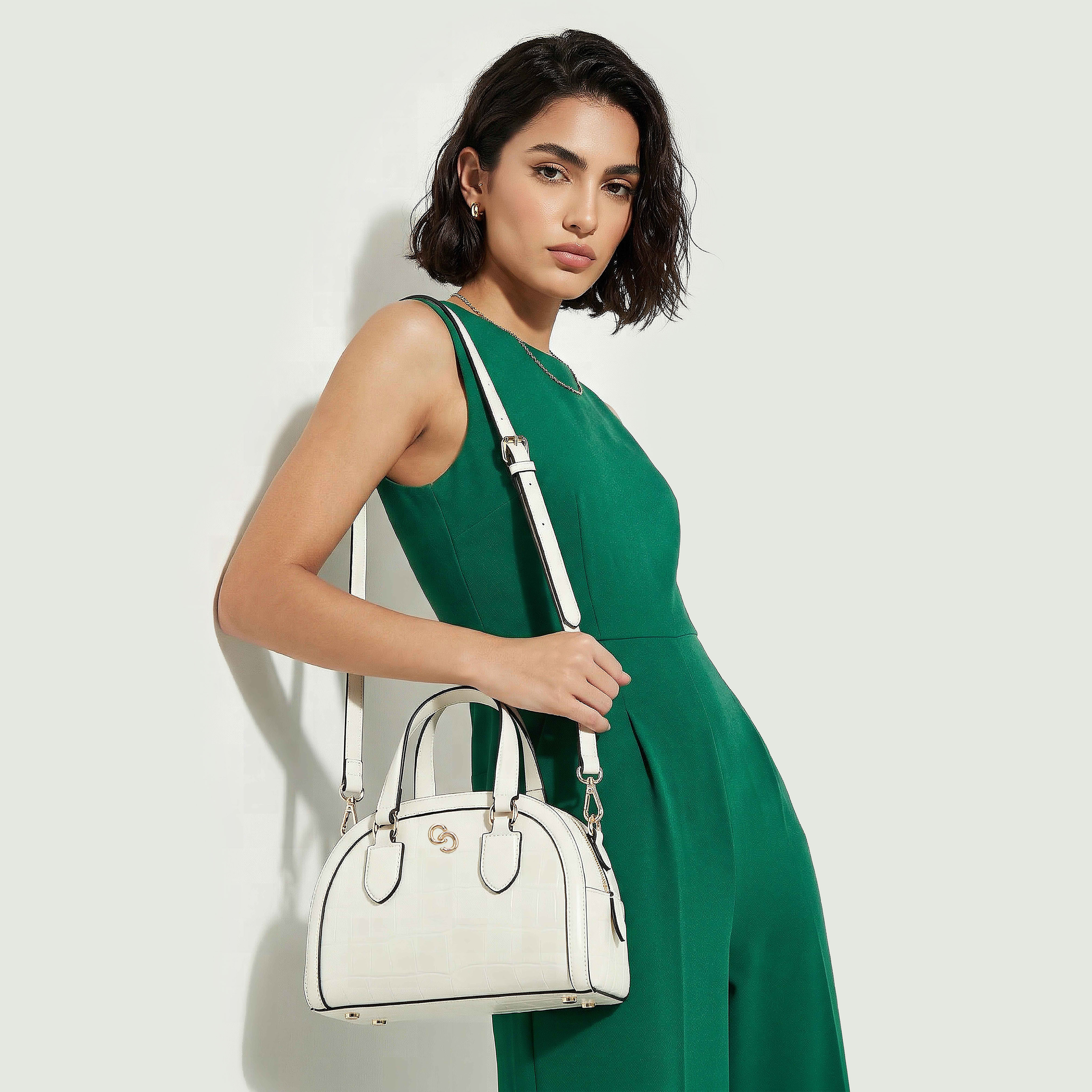 Celeste Textured Dome Bag with Dual Handle-women-bagsandwallets-handbags-image-2