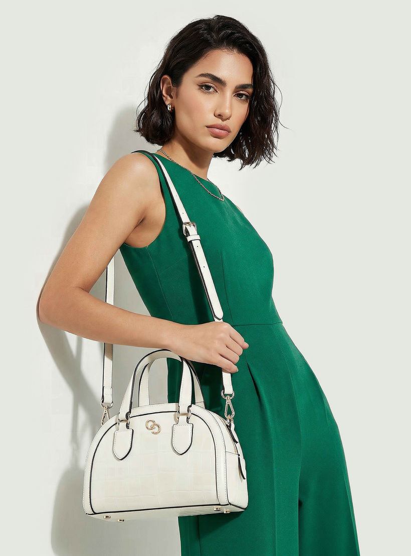 Celeste Textured Dome Bag with Dual Handle-women-bagsandwallets-handbags-image-2