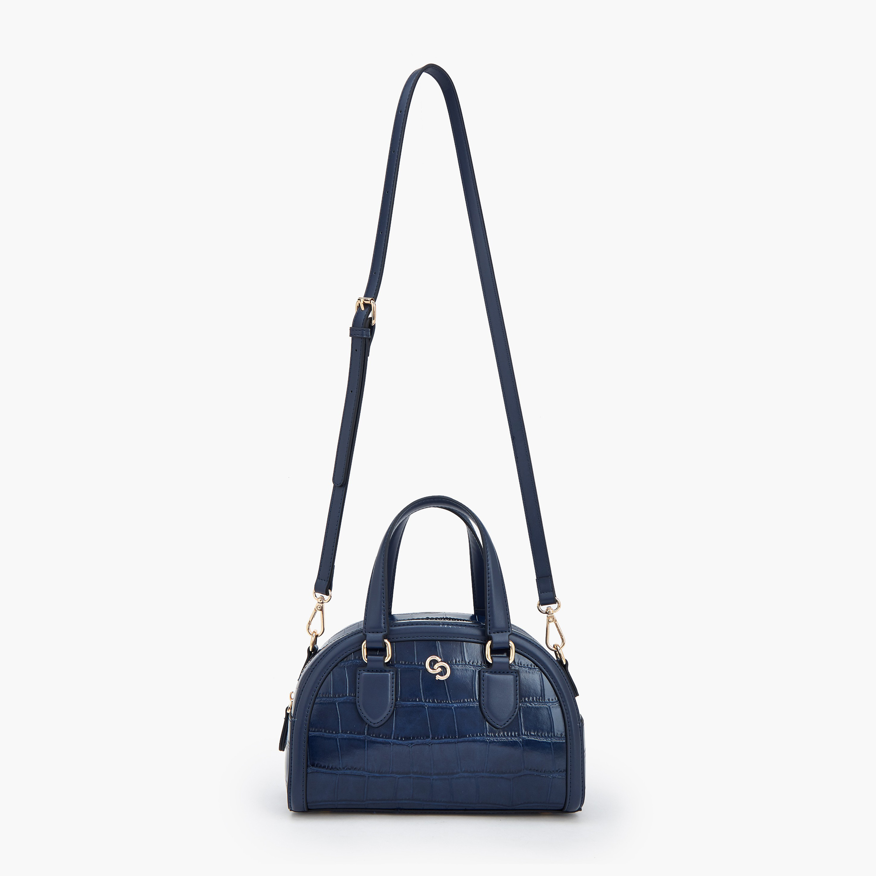 Celeste Textured Dome Bag with Dual Handle-women-bagsandwallets-handbags-image-3