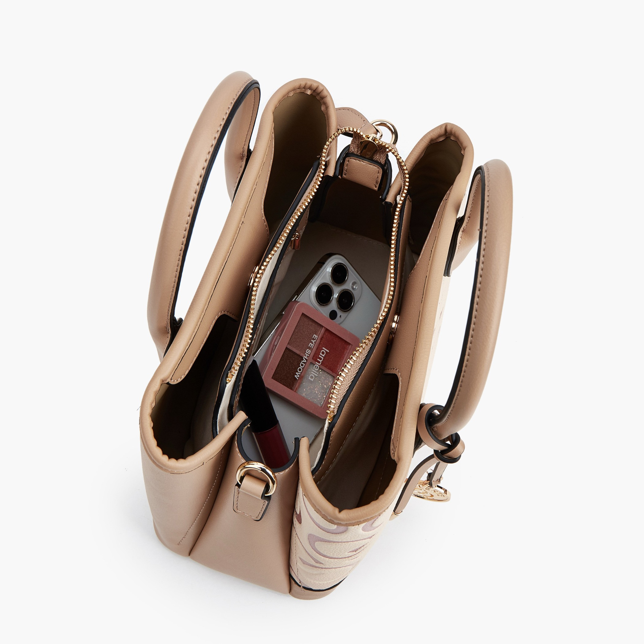 شنطة توتي بطبعات مونوجرام ومقبض مزدوج من سيليست-women-bagsandwallets-handbags-image-8