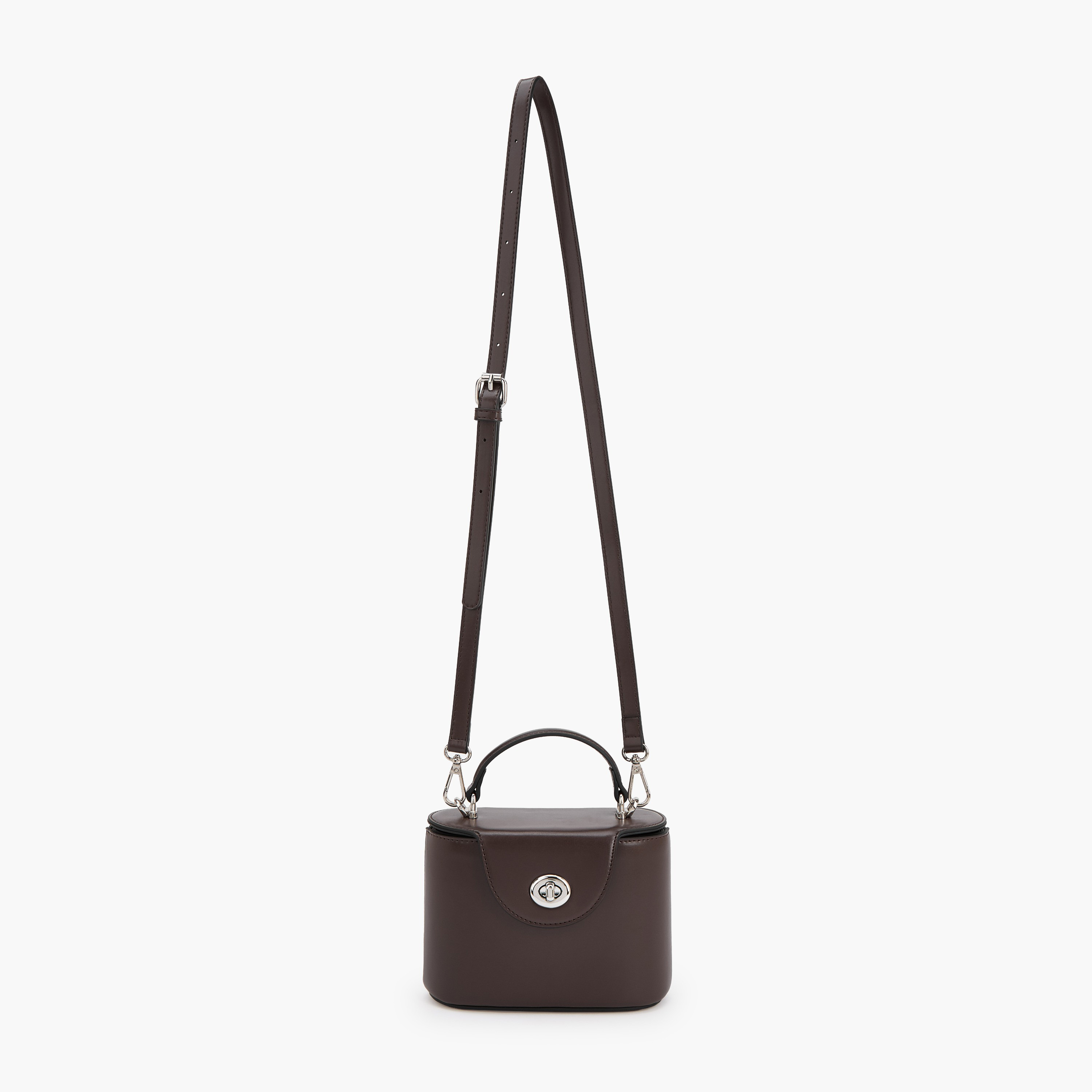 Celeste Solid Crossbody Bag with Twist Lock Closure-women-bagsandwallets-handbags-image-2