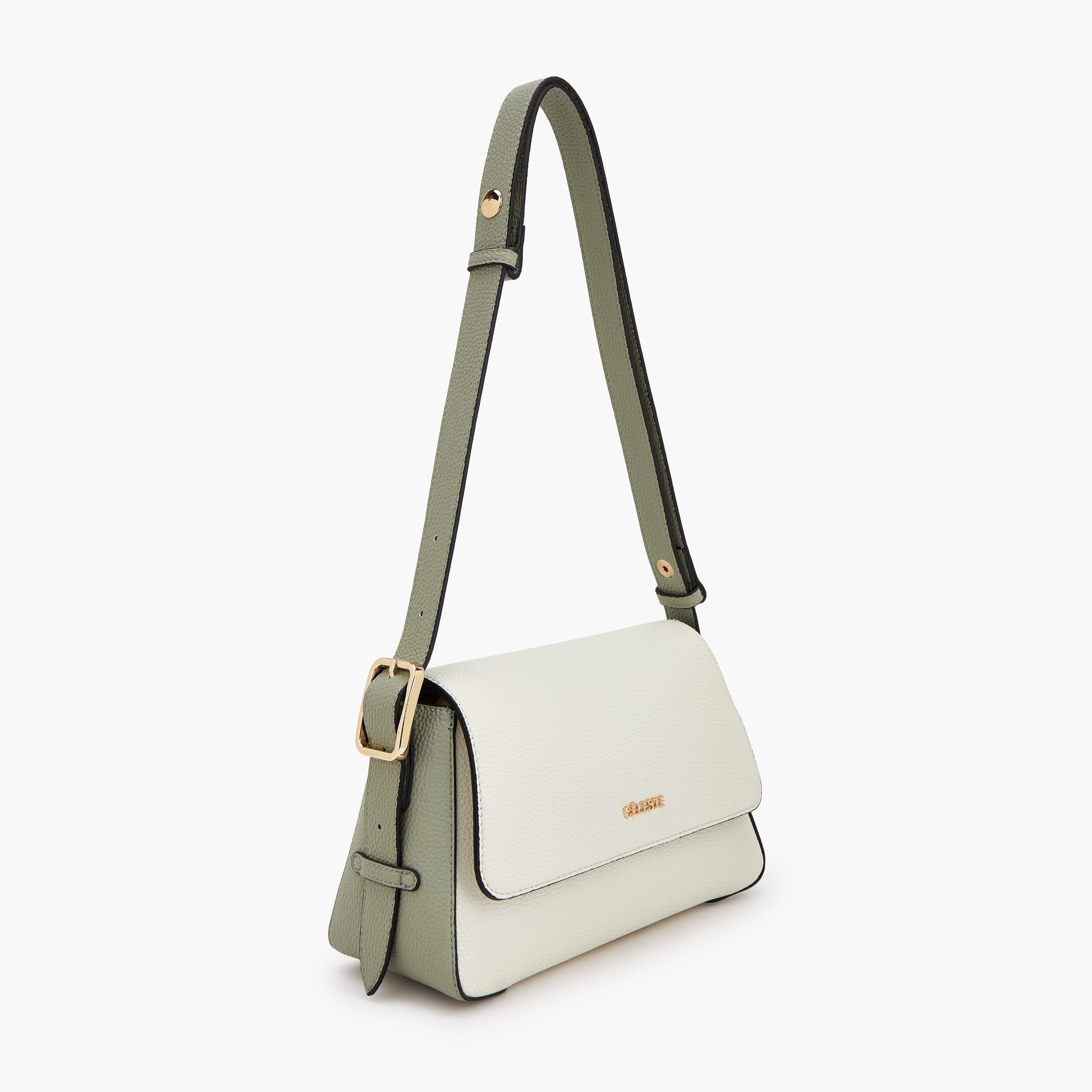 شنطة كتف بارزة الملمس بزر إغلاق من سيليست-women-bagsandwallets-handbags-image-2