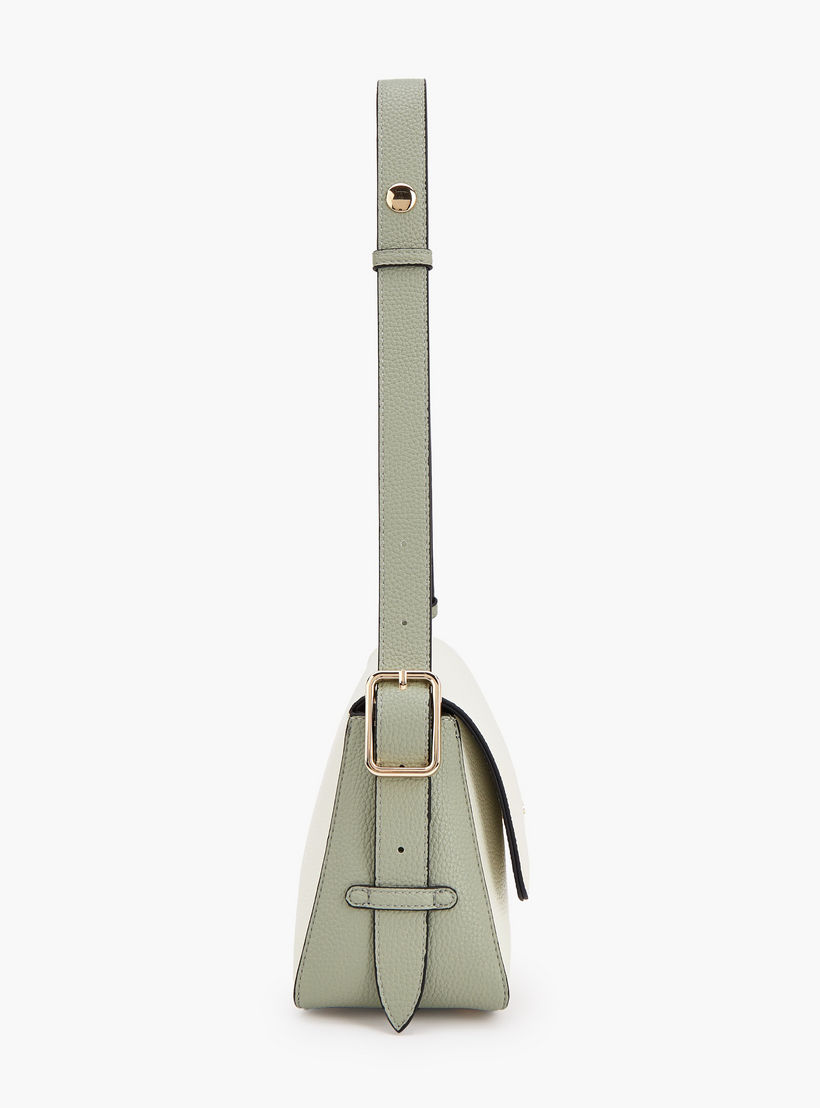 شنطة كتف بارزة الملمس بزر إغلاق من سيليست-women-bagsandwallets-handbags-image-5