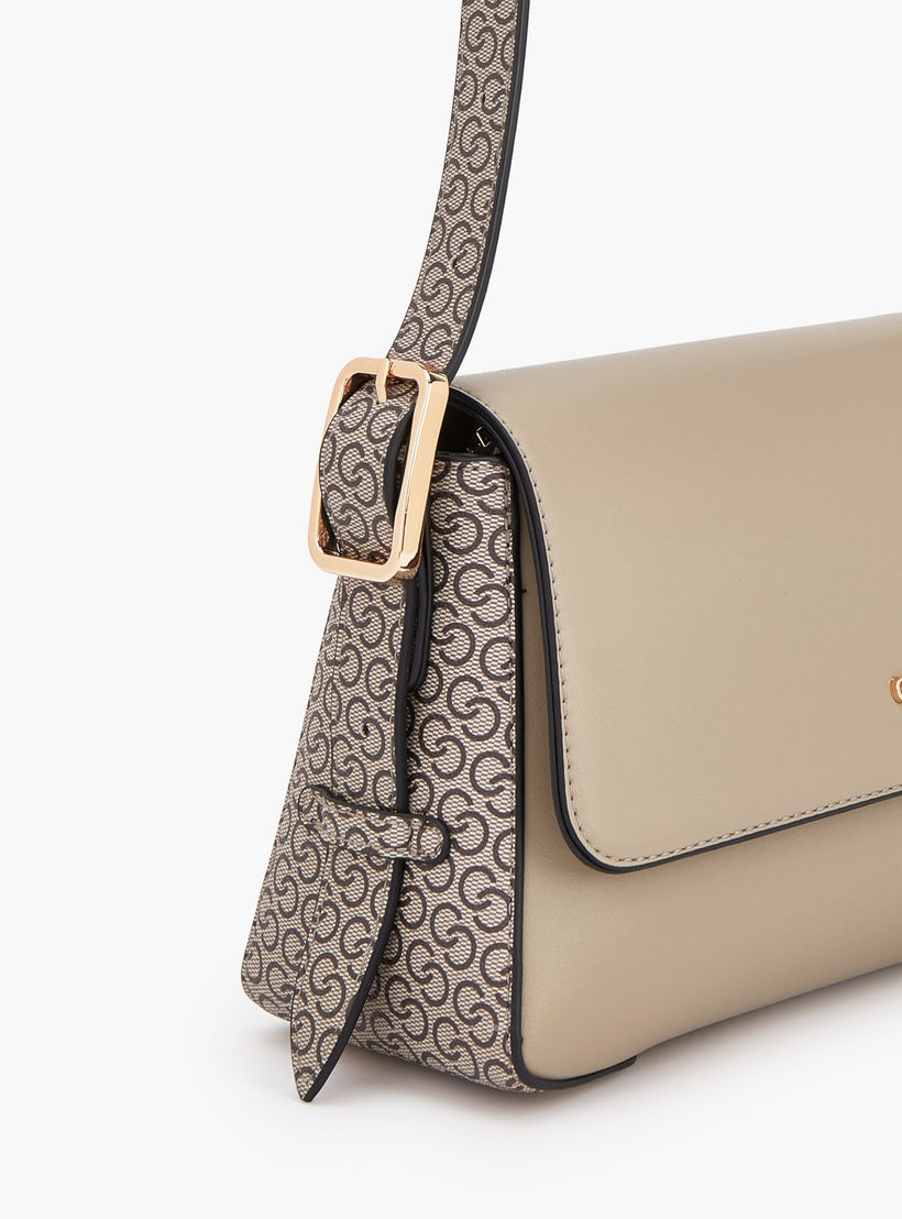 شنطة كتف بارزة الملمس بزر إغلاق من سيليست-women-bagsandwallets-handbags-image-3