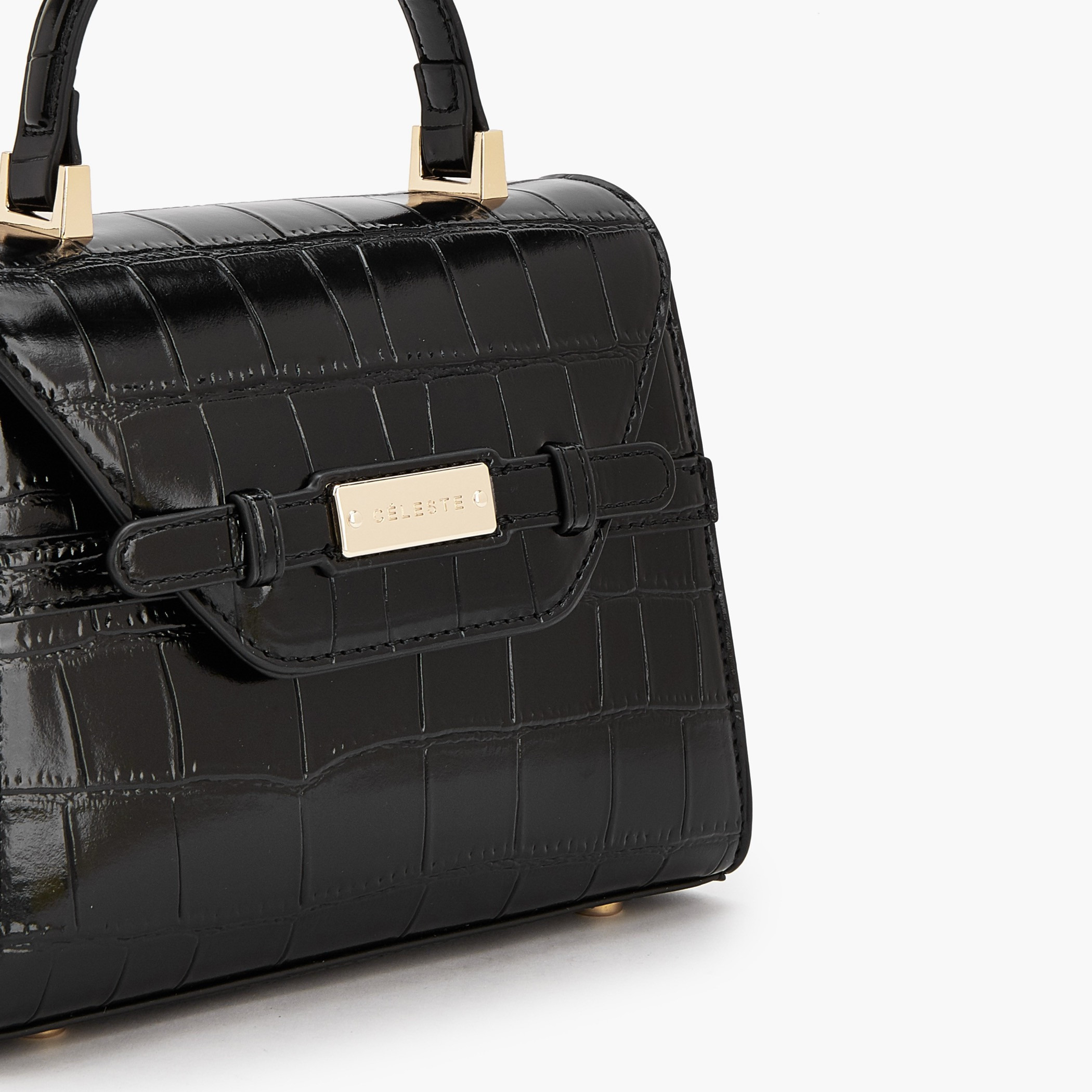Celeste Textured Satchel Bag with Detachable Strap-women-bagsandwallets-handbags-image-4