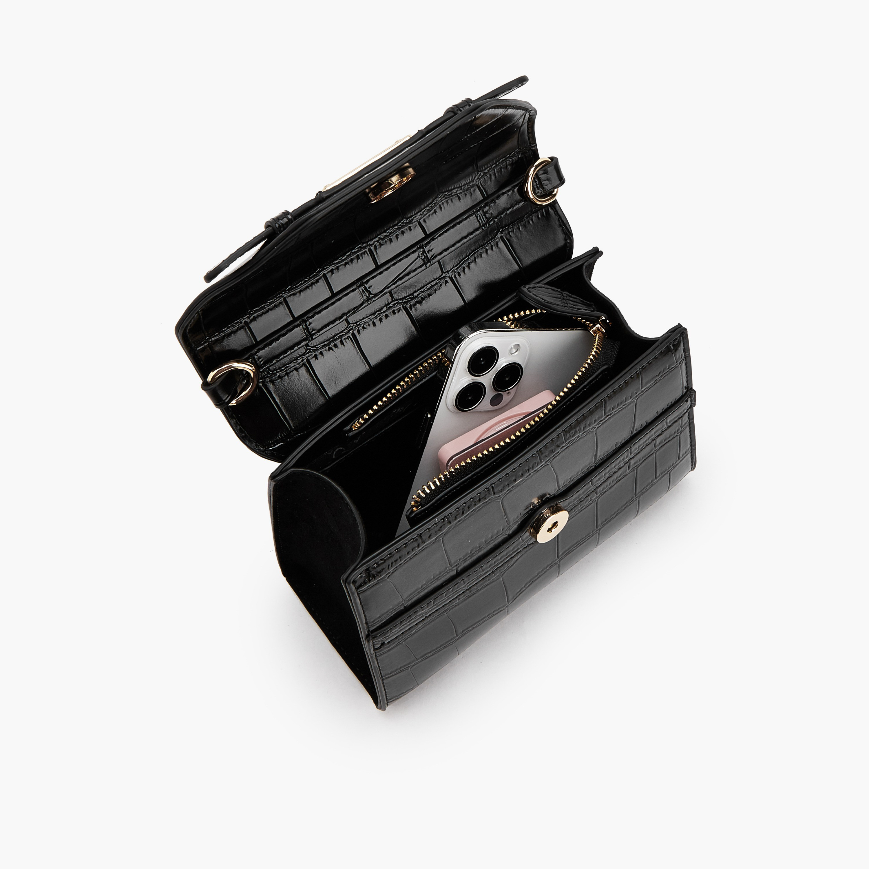 Celeste Textured Satchel Bag with Detachable Strap-women-bagsandwallets-handbags-image-7