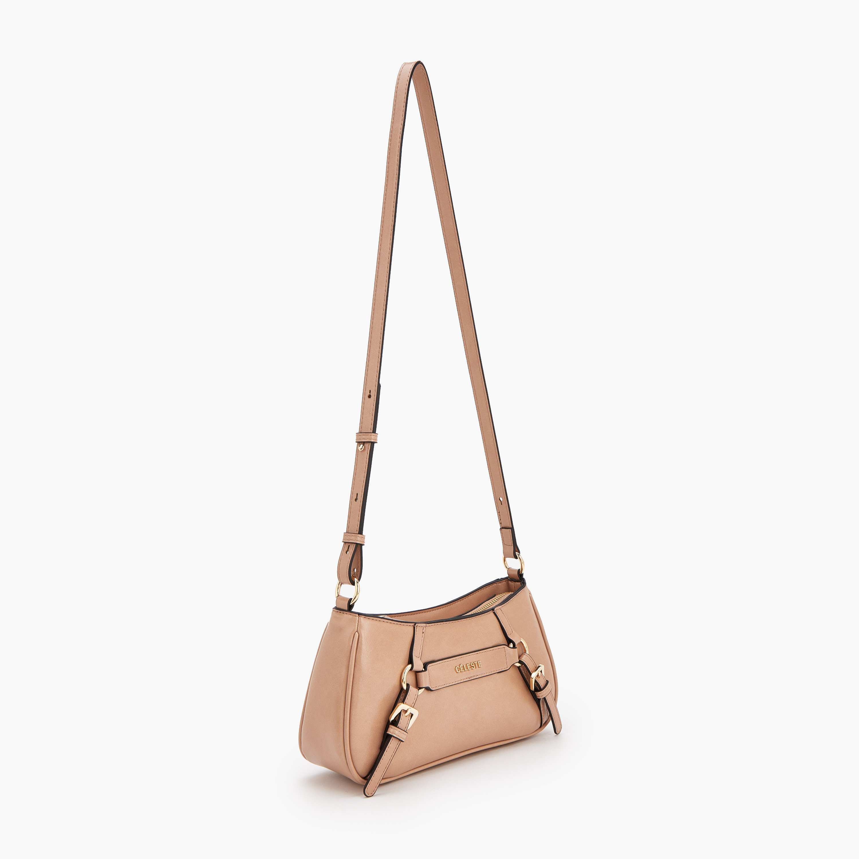 Celeste Buckle Detail Crossbody Bag with Adjustable Strap-women-bagsandwallets-handbags-image-2