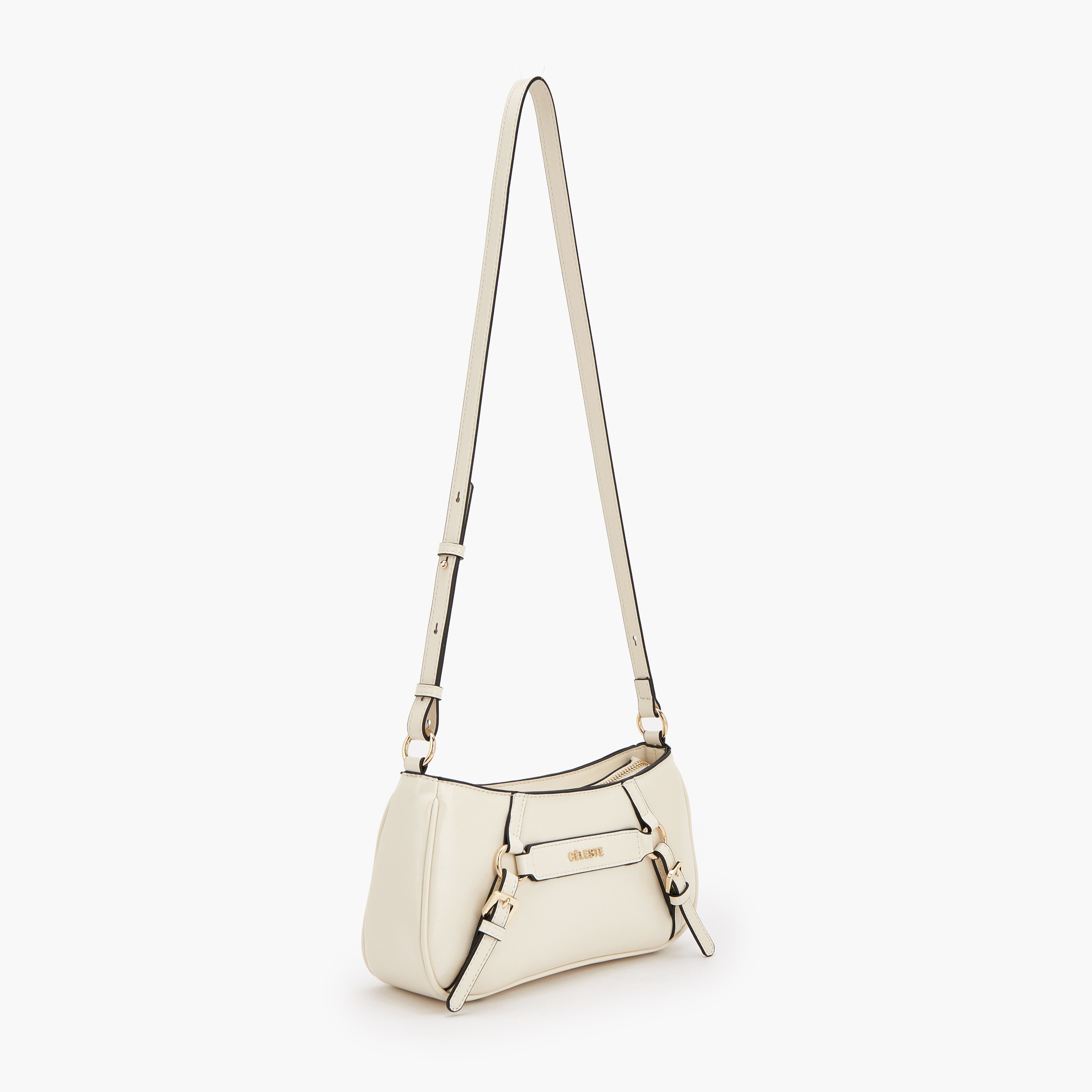 شنطة كروس بودي بحزام قابل للتعديل وتفاصيل إبزيم من سيليست-women-bagsandwallets-handbags-image-2