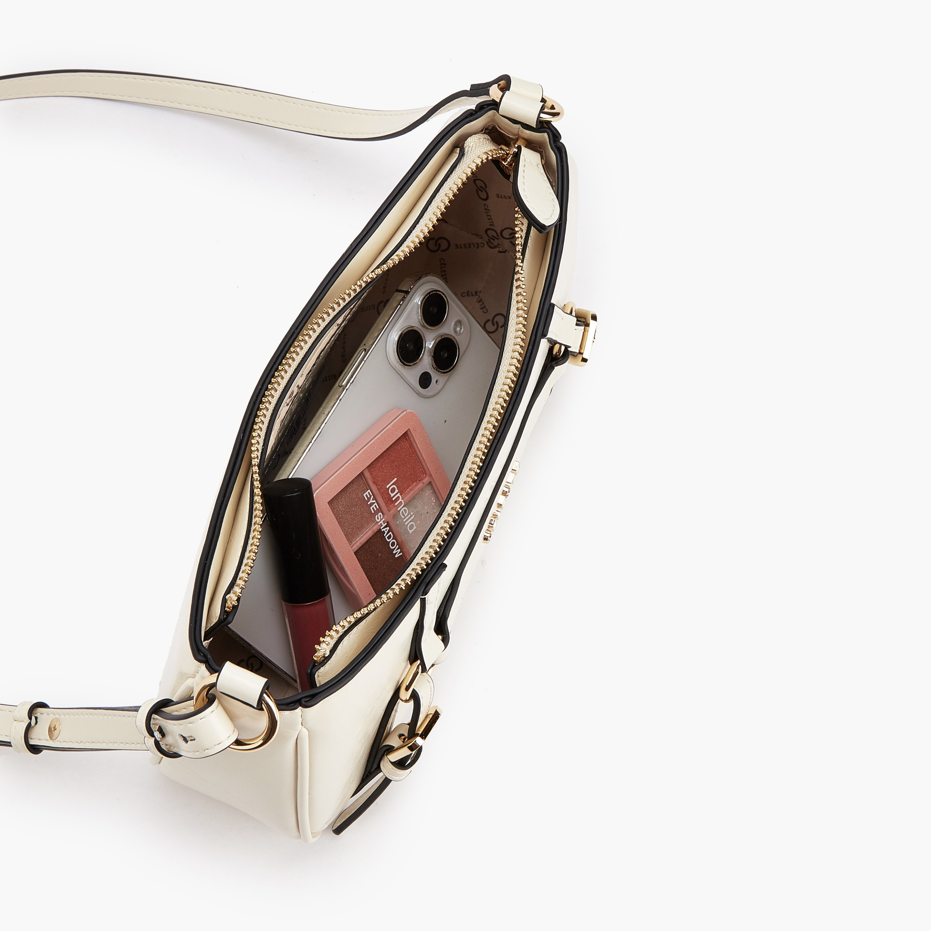 شنطة كروس بودي بحزام قابل للتعديل وتفاصيل إبزيم من سيليست-women-bagsandwallets-handbags-image-7