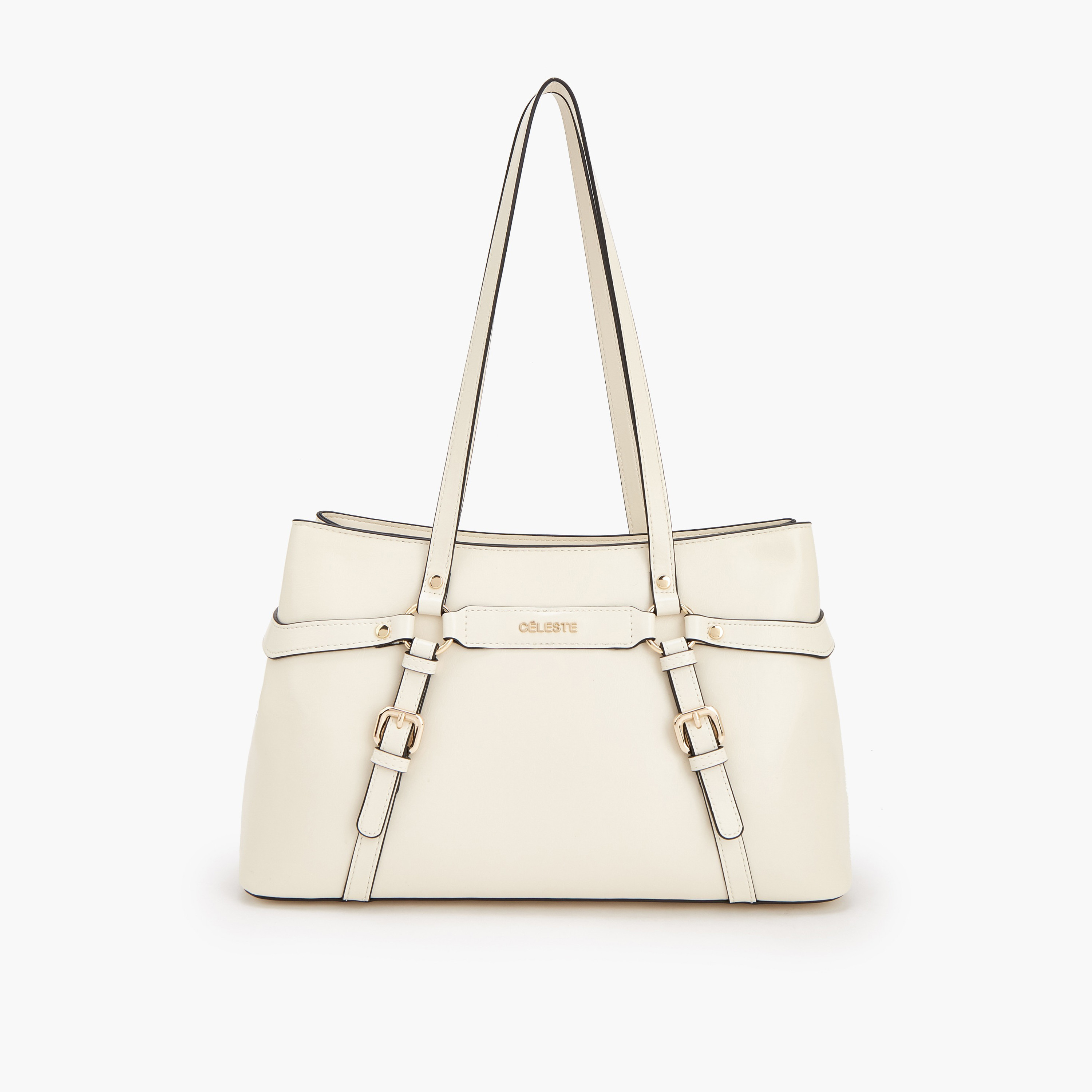 شنطة توتي بمقبض مزدوج وزينة إبزيم من سيليست-women-bagsandwallets-handbags-image-1