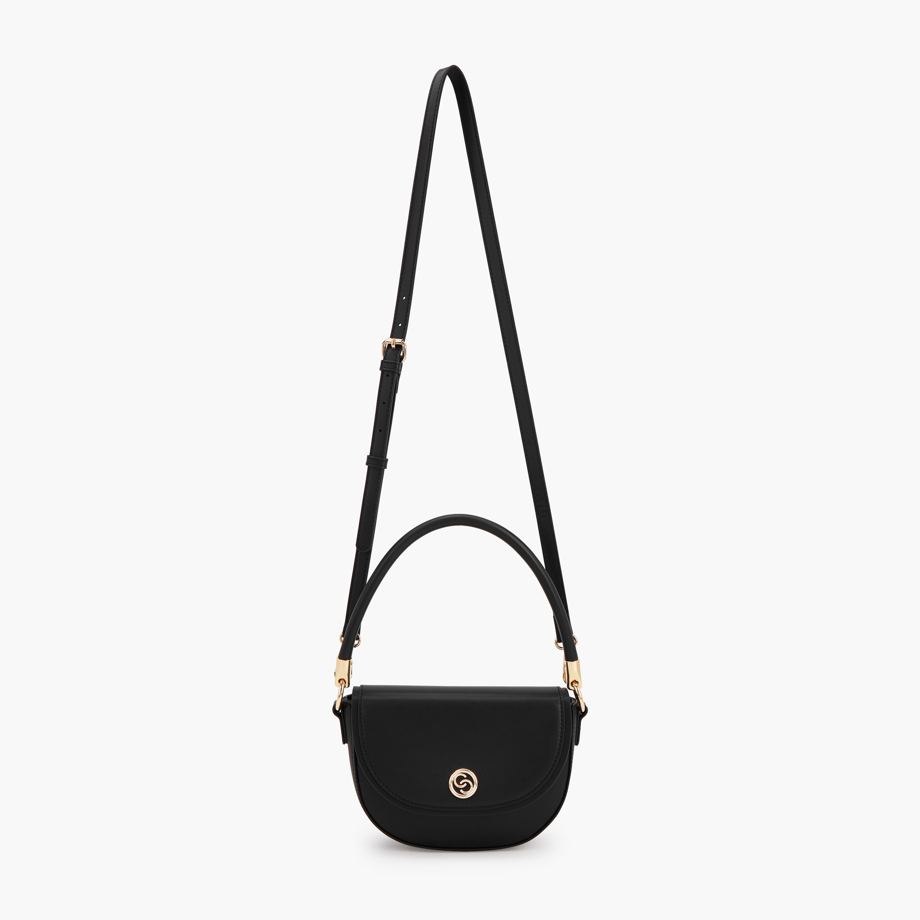 Celeste Textured Crossbody Bag with Button Closure-women-bagsandwallets-handbags-image-2