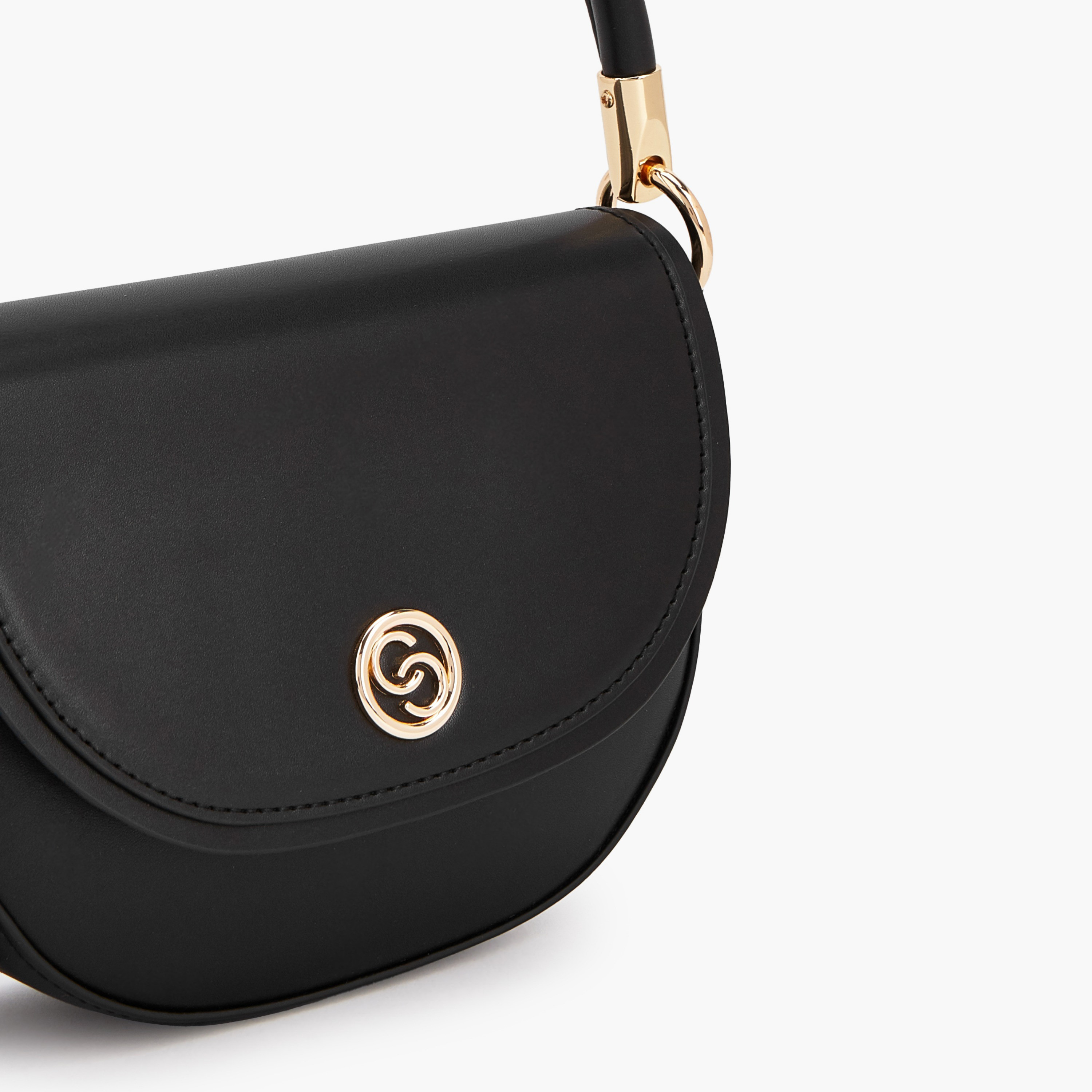 Celeste Textured Crossbody Bag with Button Closure-women-bagsandwallets-handbags-image-3
