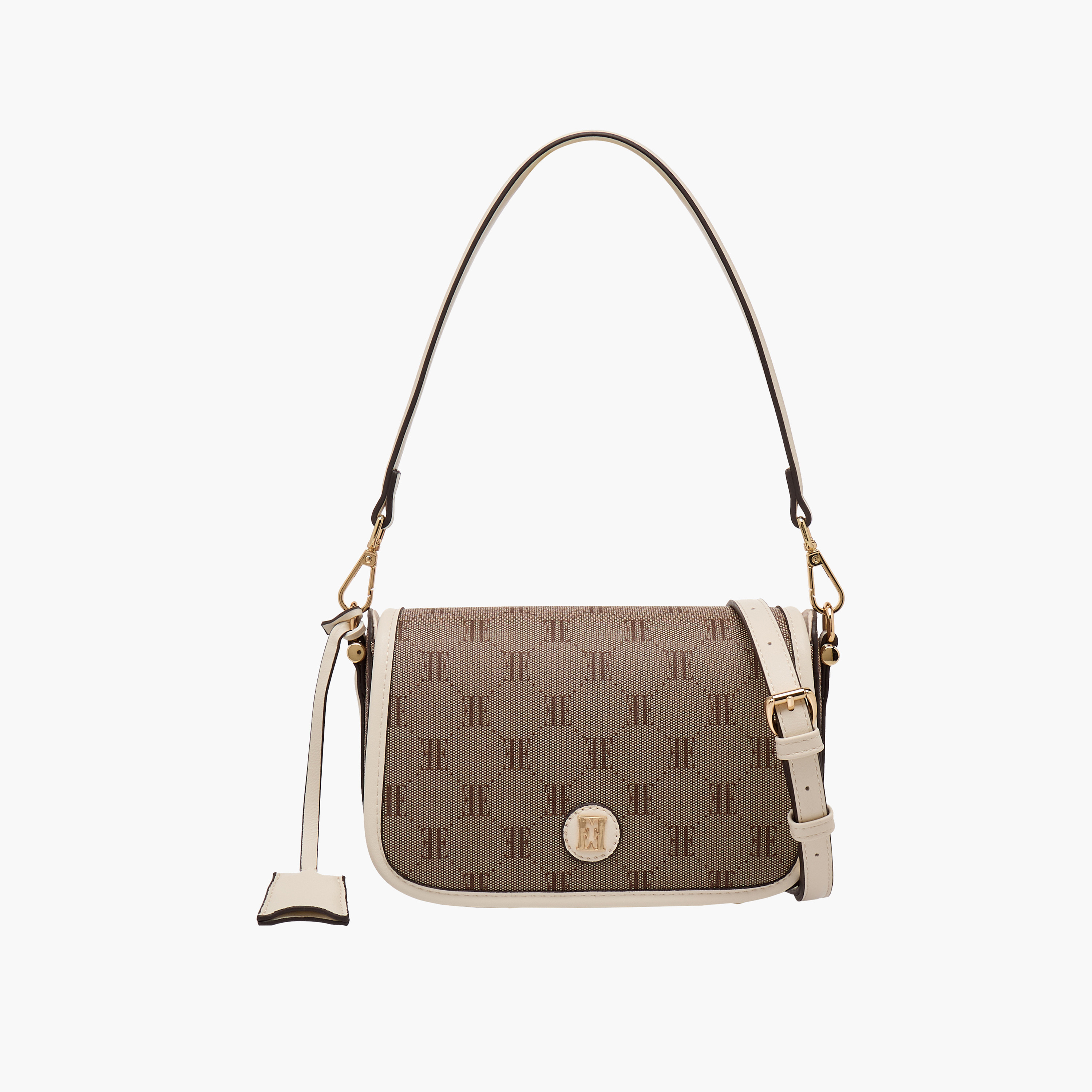شنطة كروس بودي بتصميم مونوجرام وحزام قابل للفصل من إيل-women-bagsandwallets-handbags-image-1