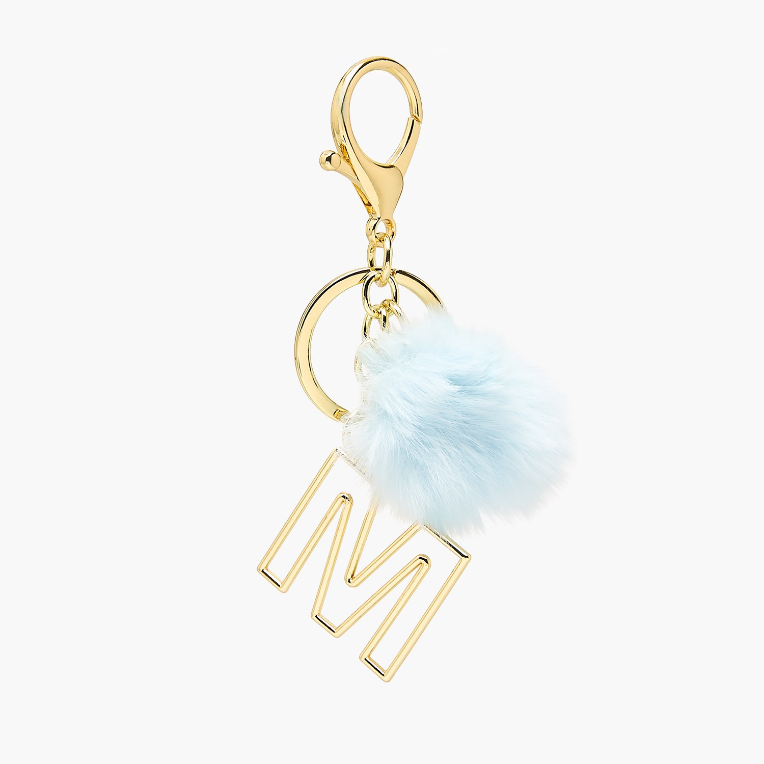 Keychain with Initial 'M' Charm-girls-accessories-keyringsandbagcharms-image-1