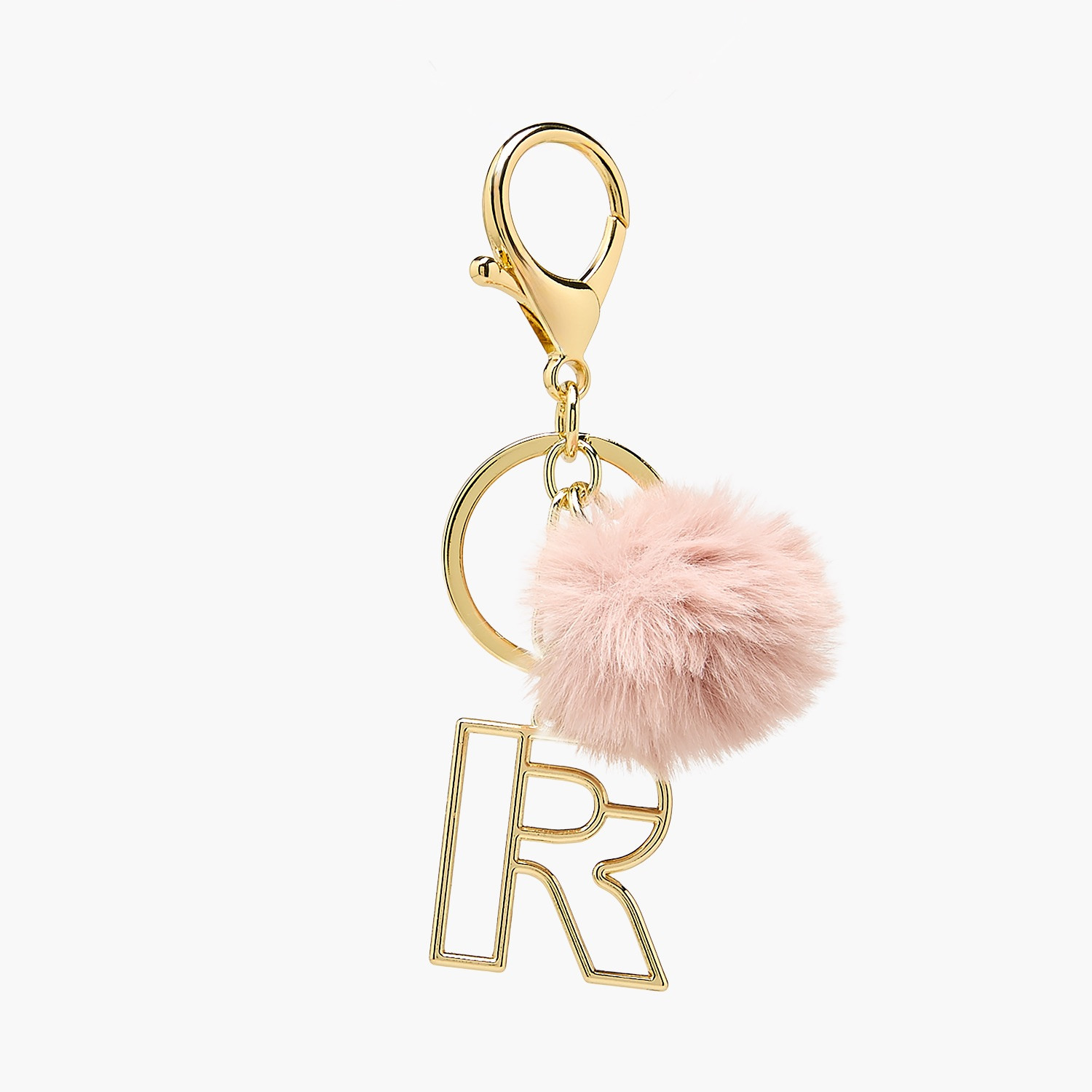 Keychain with Initial R Accent-girls-accessories-keyringsandbagcharms-image-1