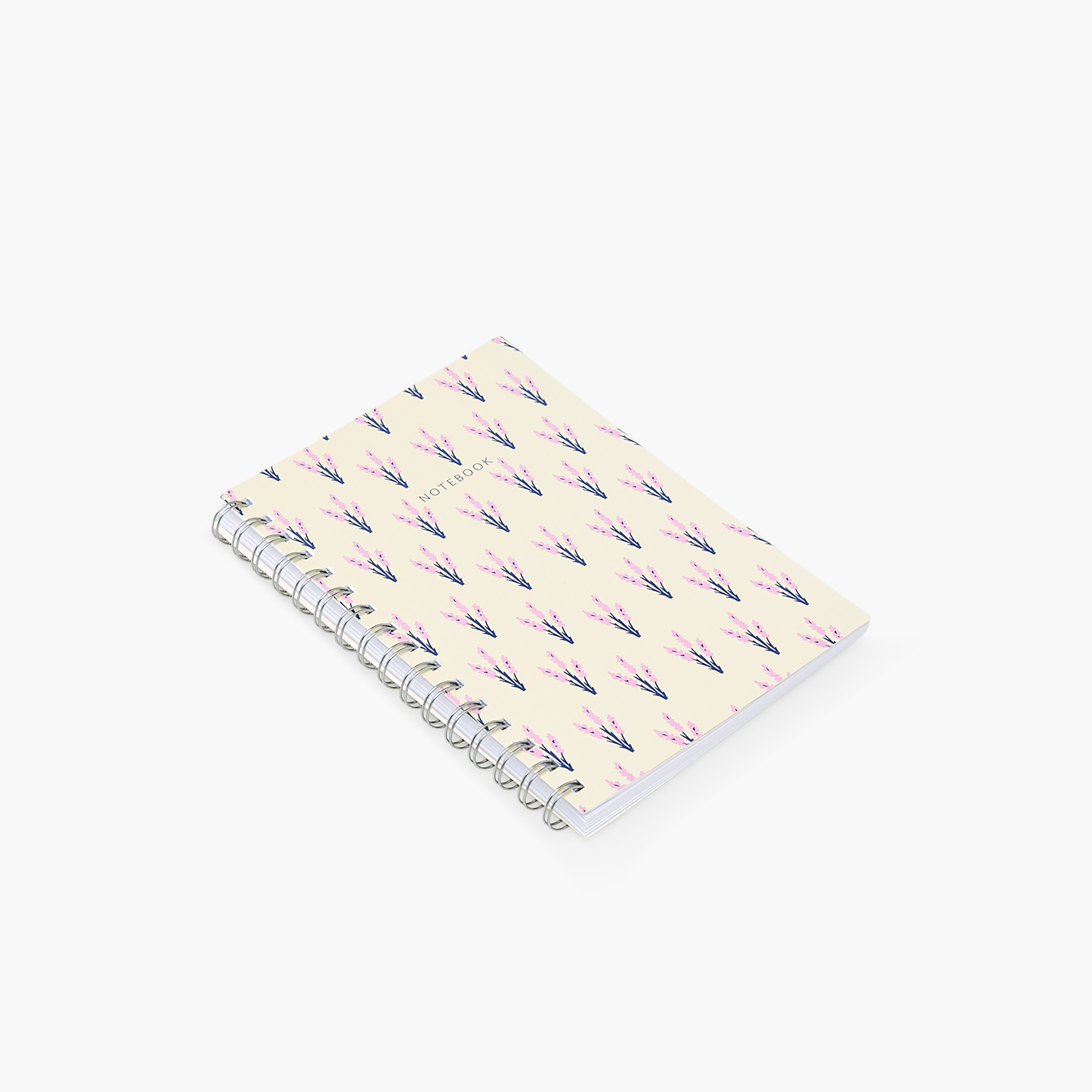 Floral Notebook with Spiral Binding-school-stationery-notebooks-image-2