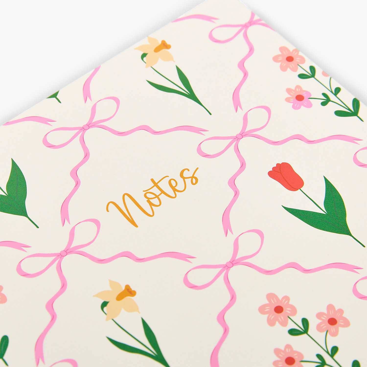 Floral Print Notebook with Spiral Binding-school-stationery-notebooks-image-3