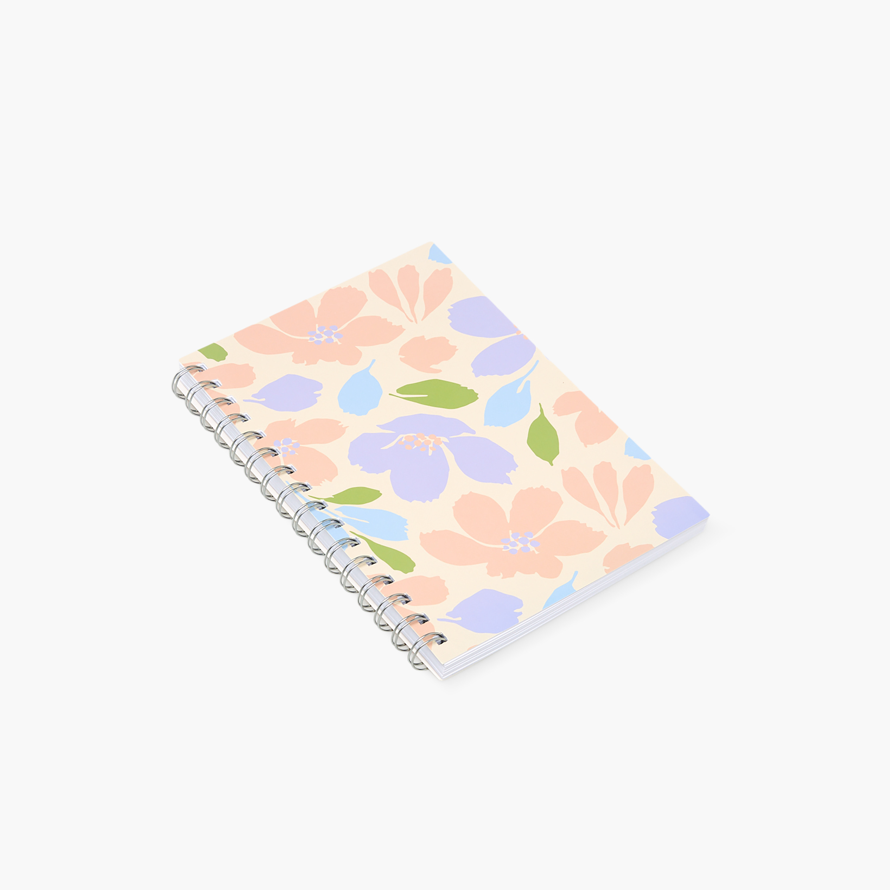 Floral Notebook with Spiral Binding-school-stationery-notebooks-image-2