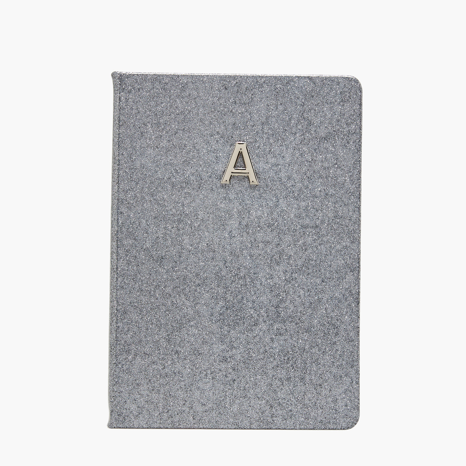 Initial A Glitter Design Hardcover Notebook-school-stationery-notebooks-image-1