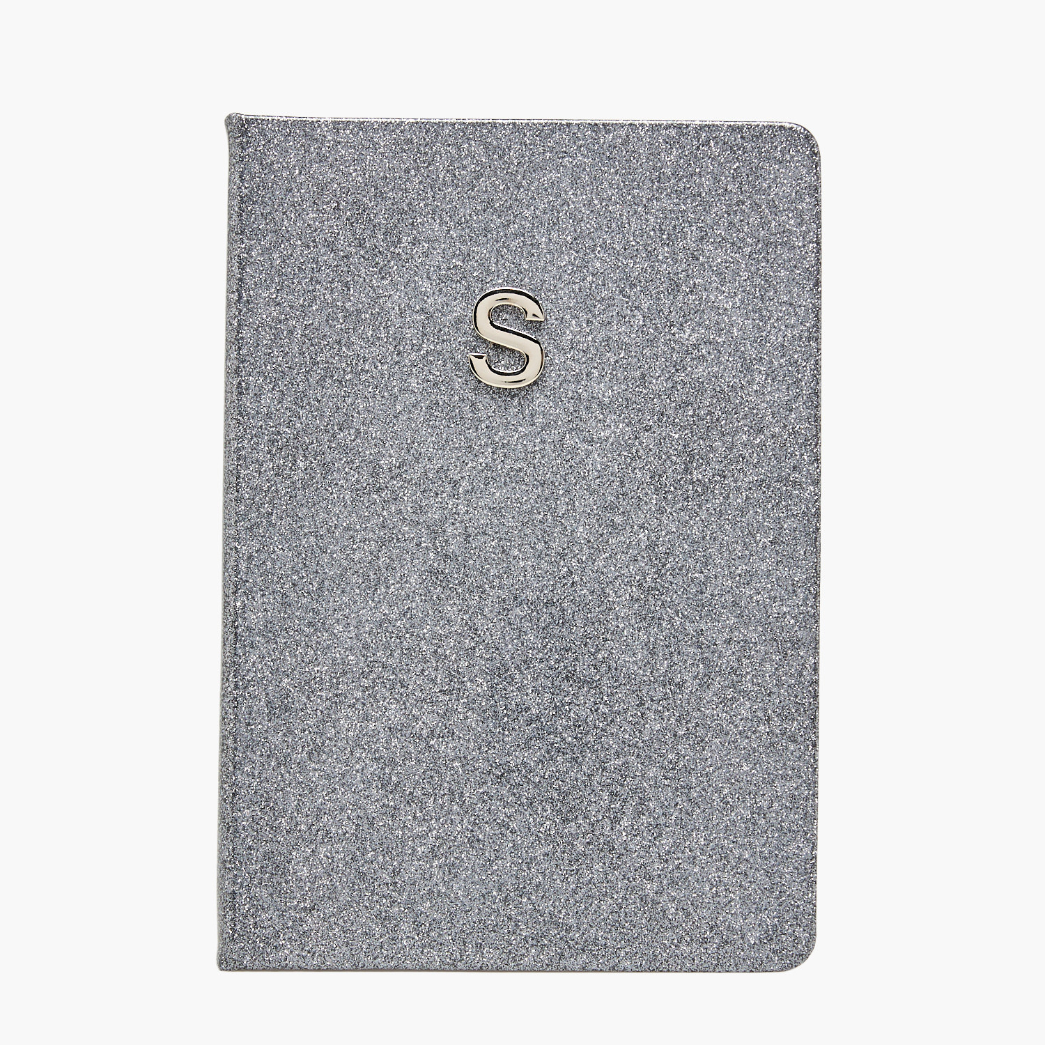 Initial S Glitter Design Hardcover Notebook-school-stationery-notebooks-image-1