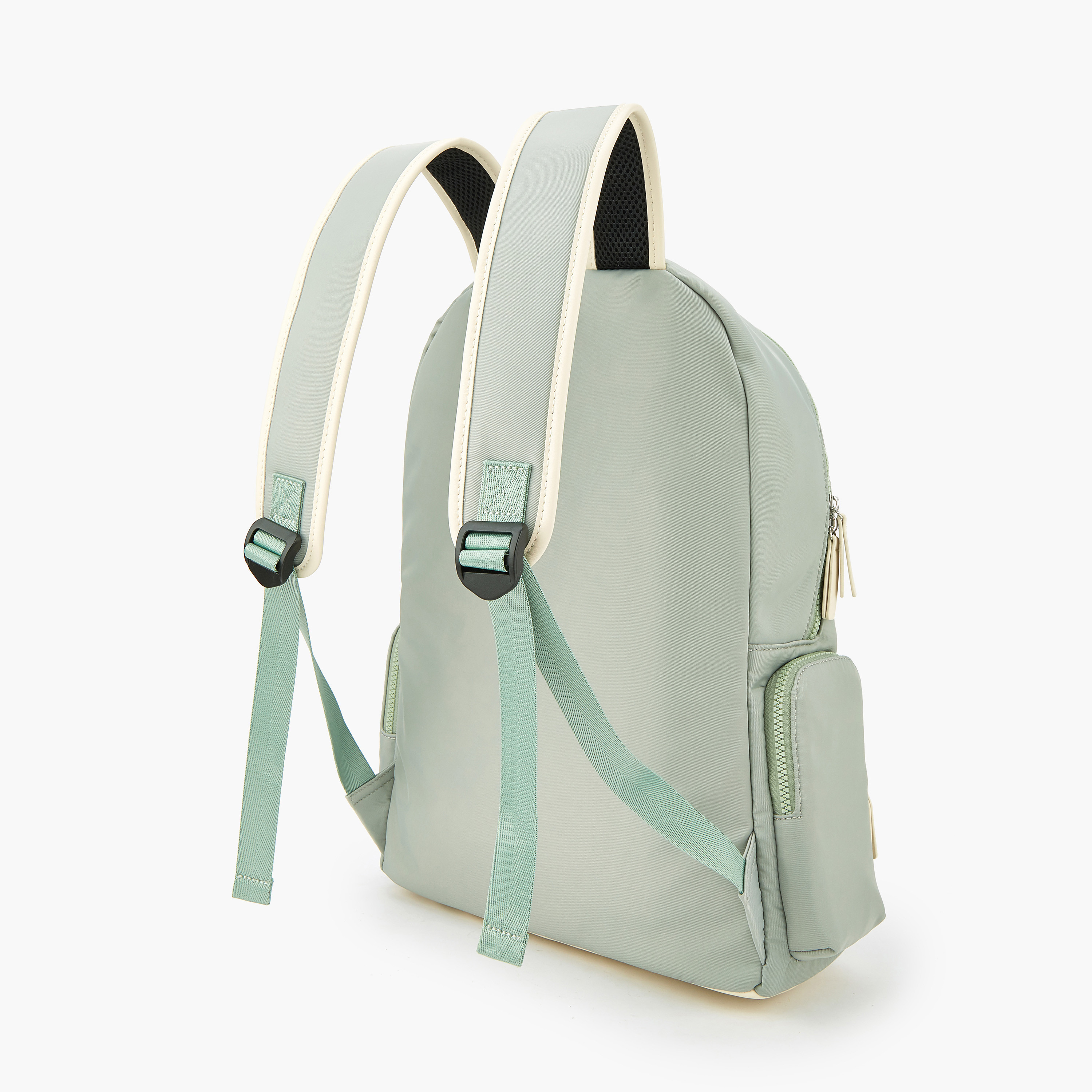 Lee Cooper Logo Print Polyester Backpack with Adjustable Straps-women-bagsandwallets-backpacks-image-5