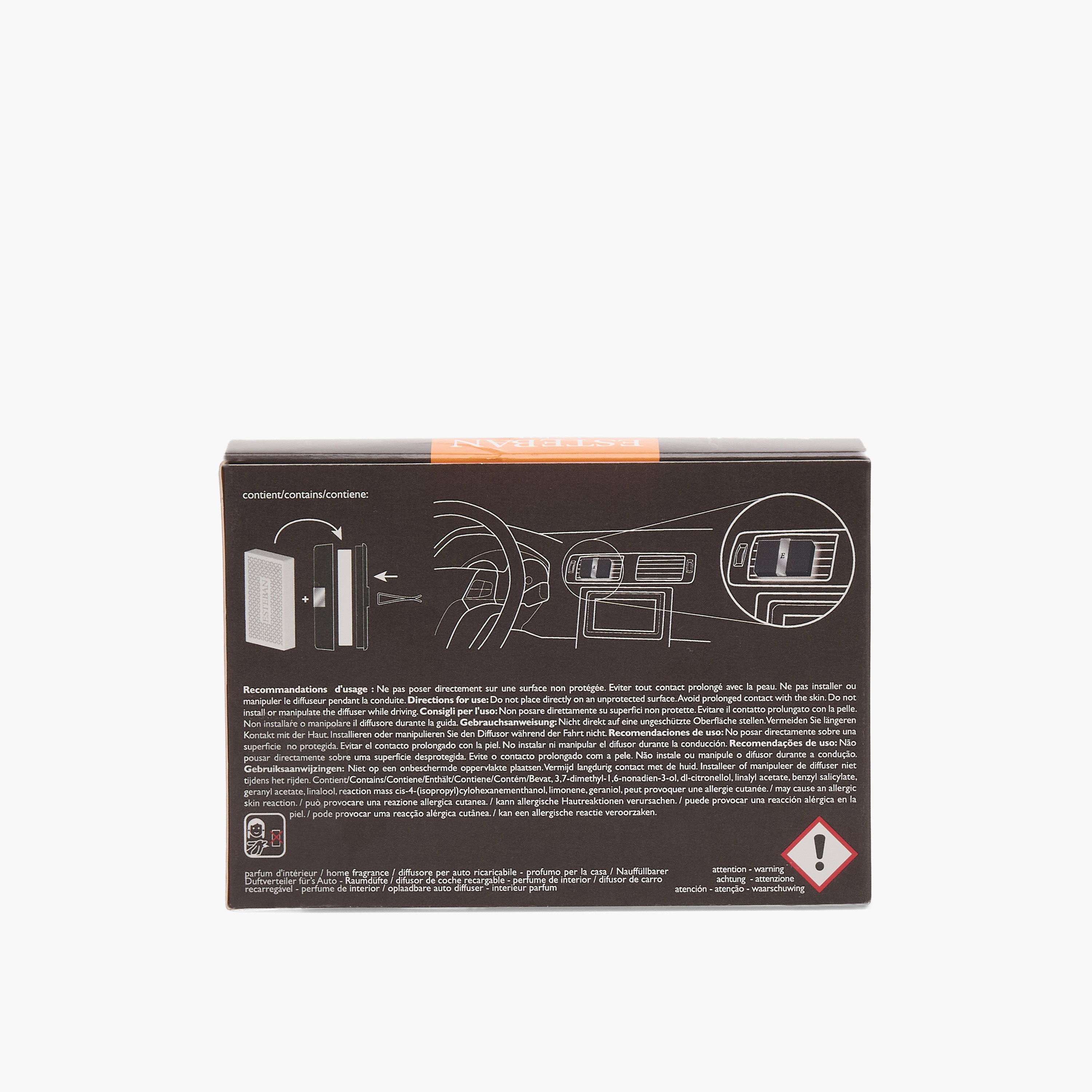 Esteban Neroli Refillable Scented Car Diffuser-household-homefragrance-carfragrance-image-12