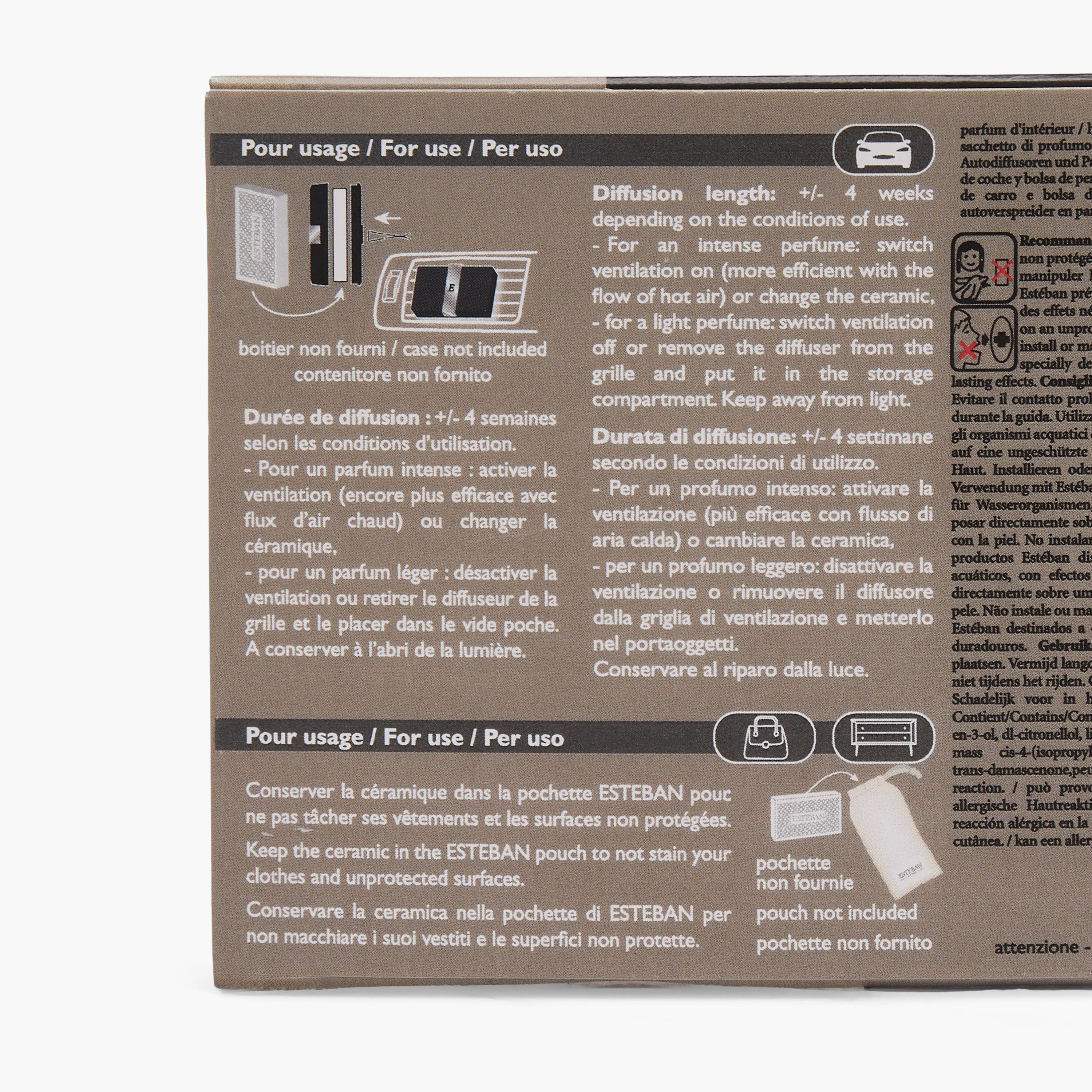 عبوات إعادة تعبئة عطر نيرولي لموزع عطور السيارة من إستيبان - طقم من قطعتين-household-homefragrance-carfragrance-image-5