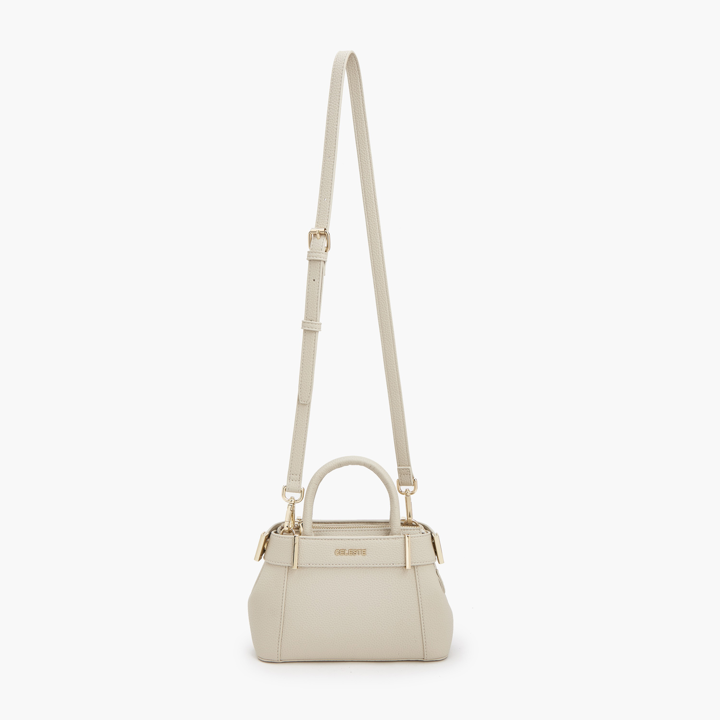 Celeste Textured Satchel Bag with Detachable Strap-women-bagsandwallets-handbags-image-3