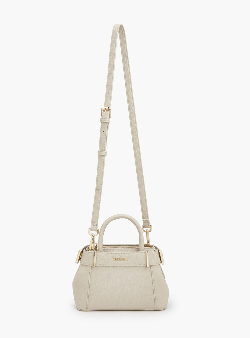 Celeste Textured Satchel Bag with Detachable Strap-women-bagsandwallets-handbags-image-3