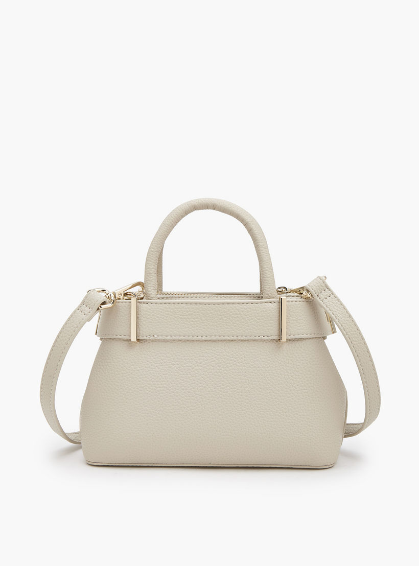 Celeste Textured Satchel Bag with Detachable Strap-women-bagsandwallets-handbags-image-4