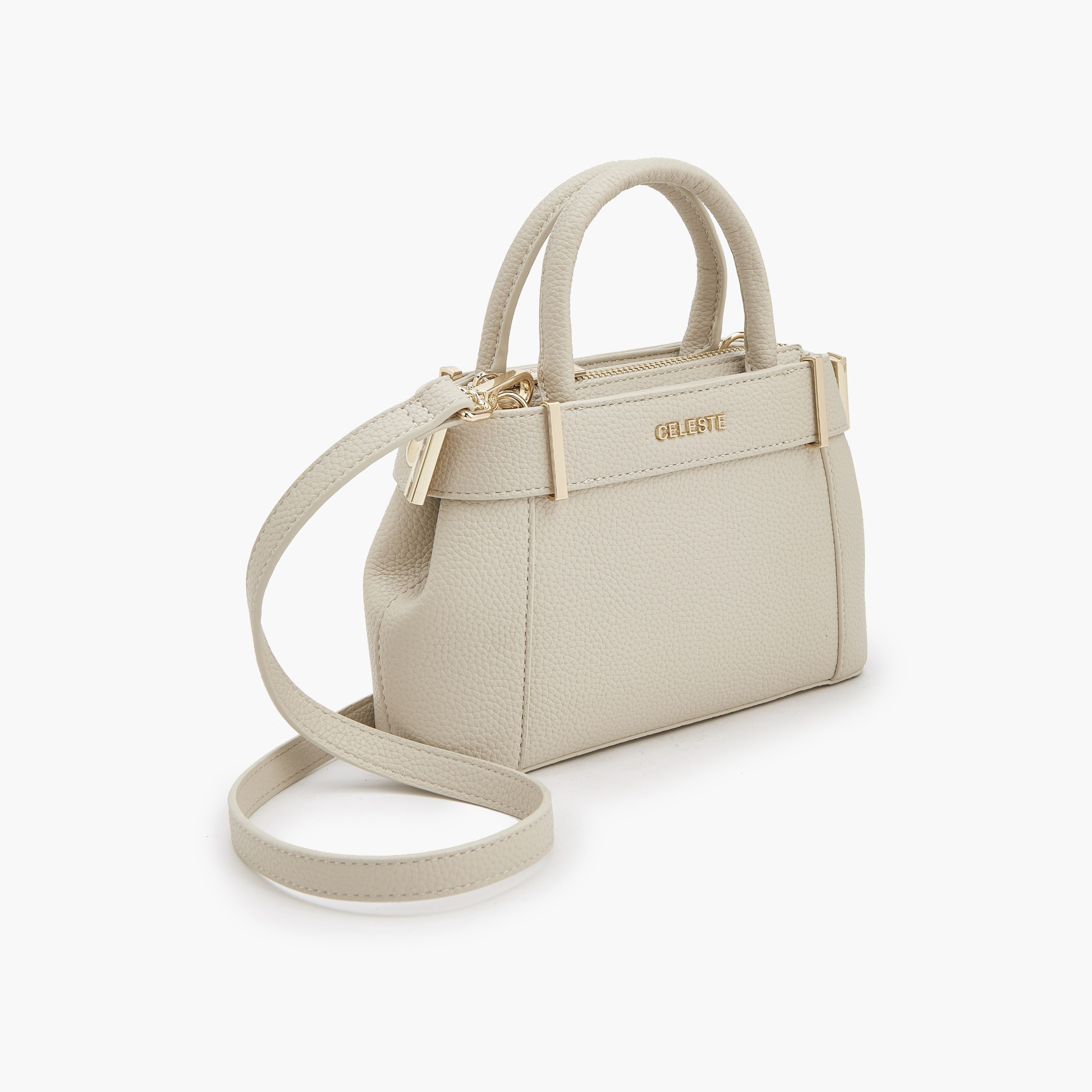 Celeste Textured Satchel Bag with Detachable Strap-women-bagsandwallets-handbags-image-6