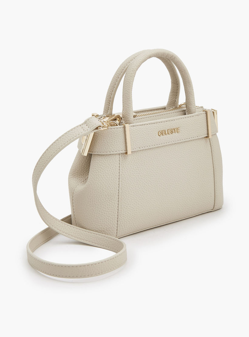 Celeste Textured Satchel Bag with Detachable Strap-women-bagsandwallets-handbags-image-6