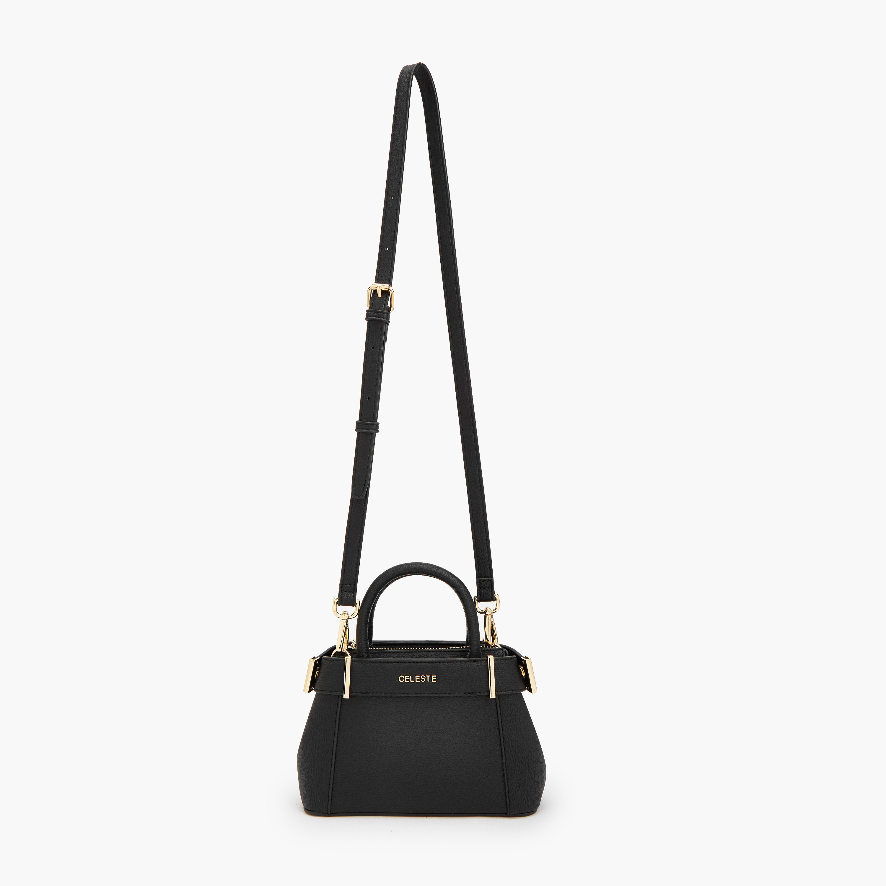 Celeste Textured Satchel Bag with Detachable Strap-women-bagsandwallets-handbags-image-3