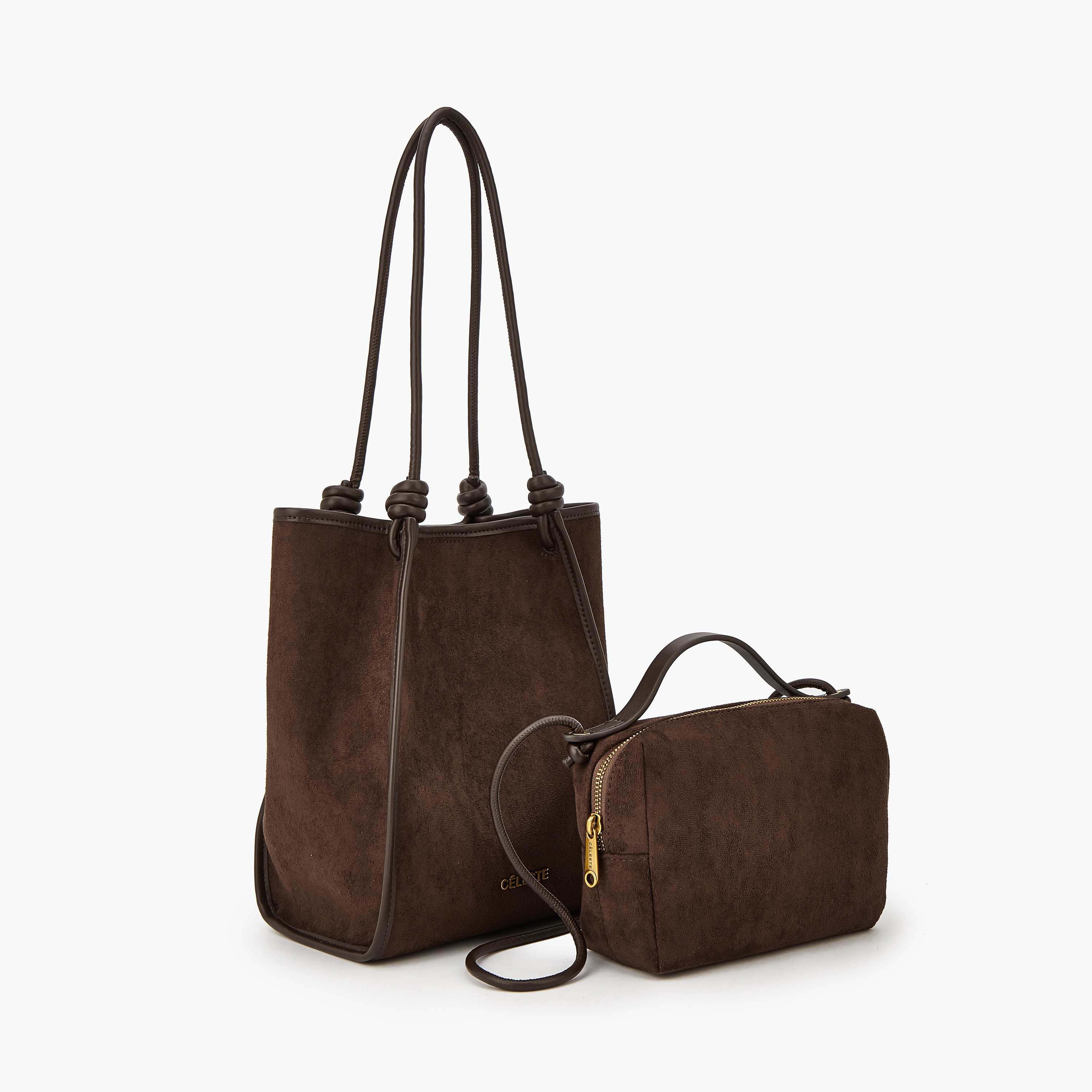 Celeste Textured Tote Bag with Crossbody Bag-women-bagsandwallets-handbags-image-8