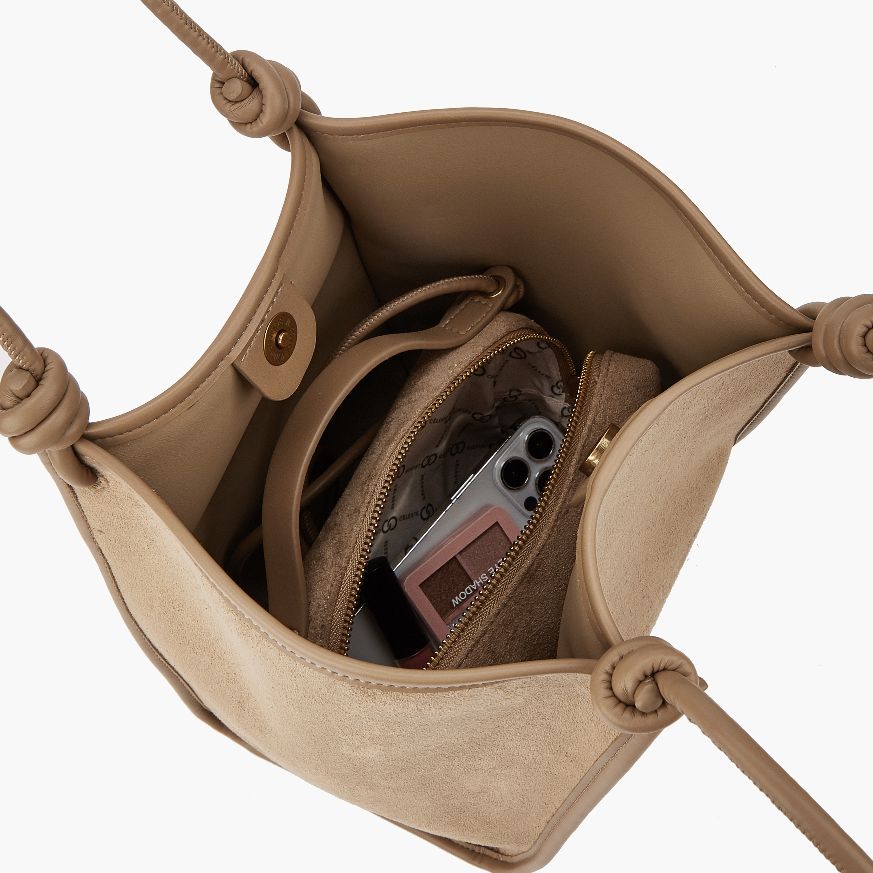 شنطة توتي بارزة الملمس مع شنطة كروس بودي من سيليست-women-bagsandwallets-handbags-image-2