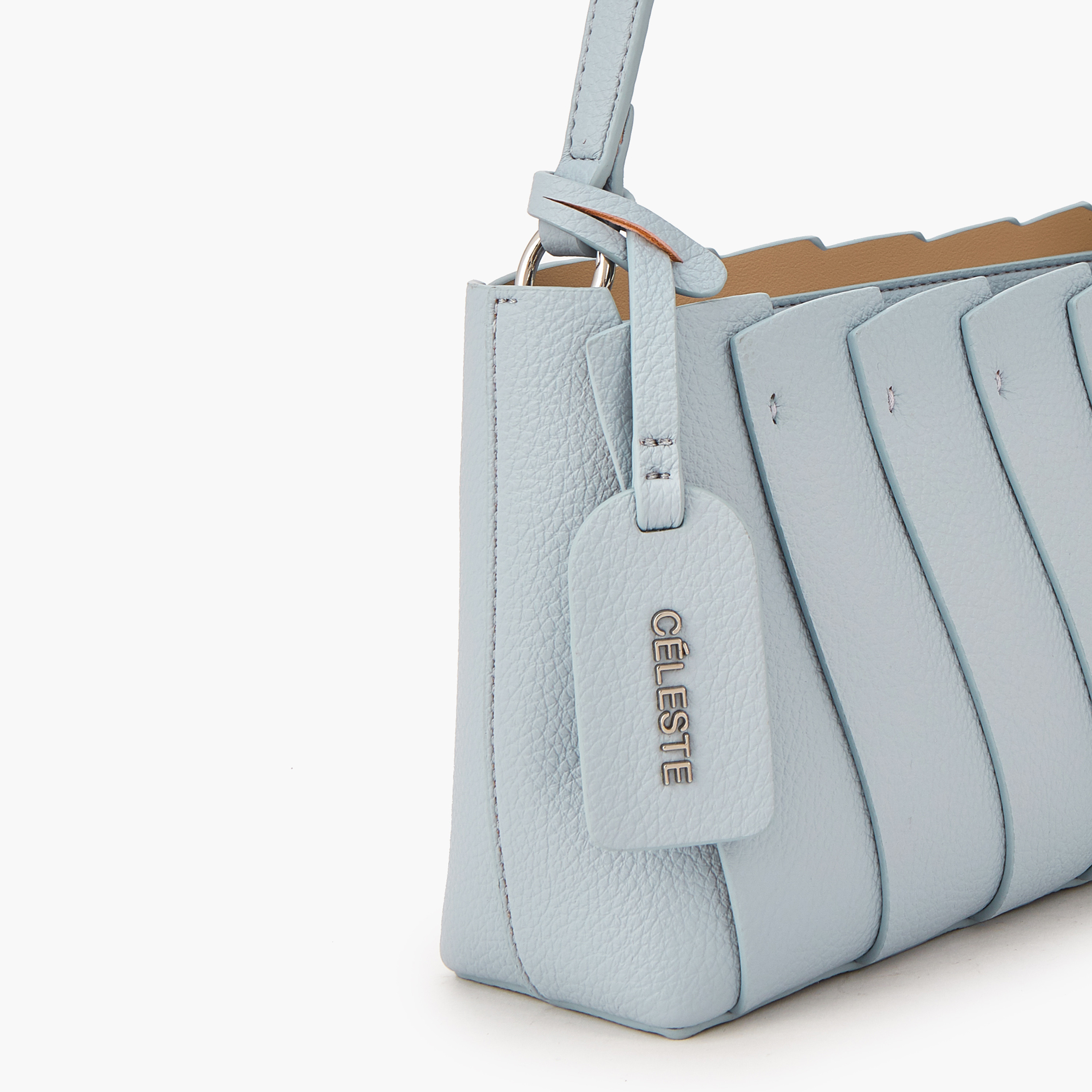 Celeste Textured Shoulder Bag with Strap Handle-women-bagsandwallets-handbags-image-4