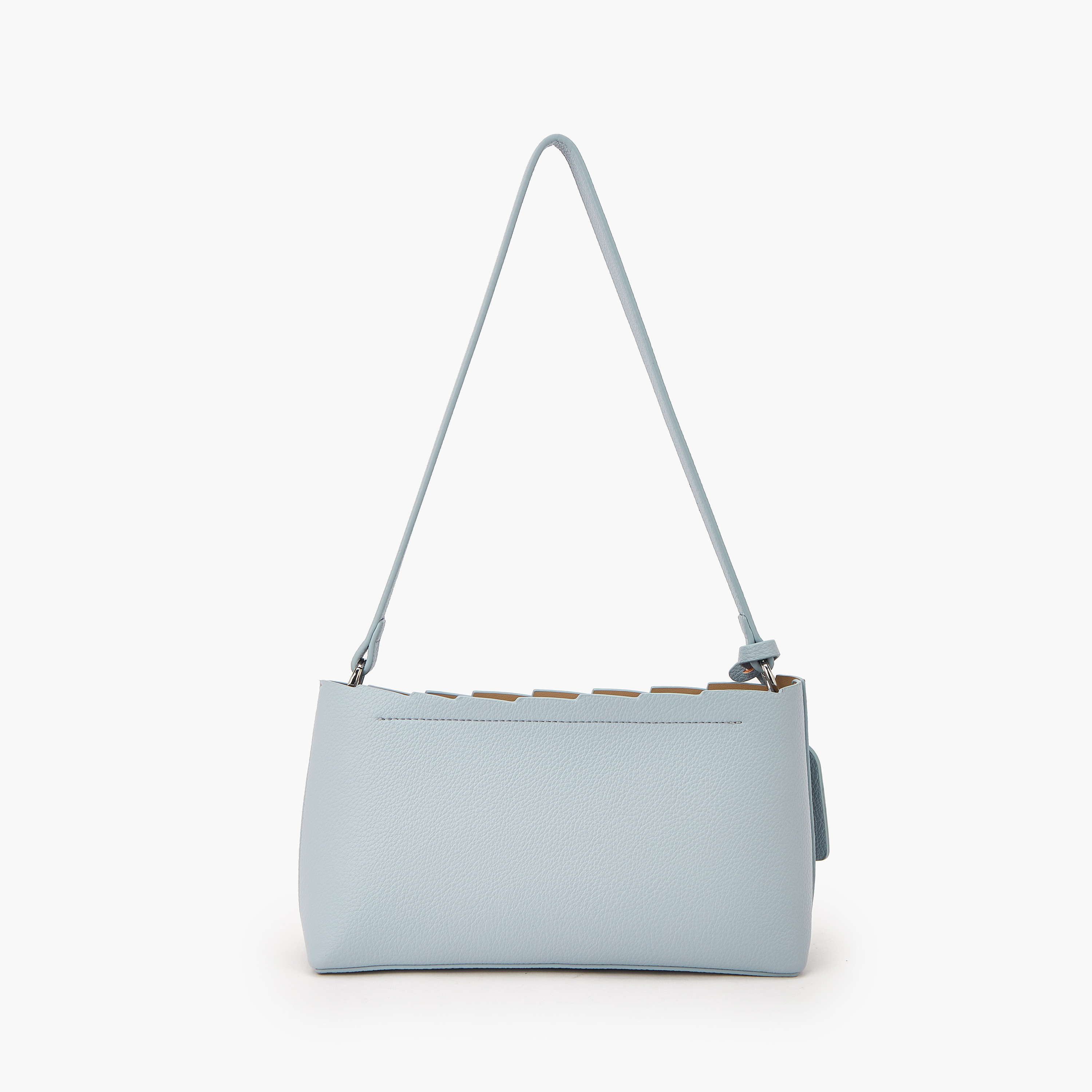 Celeste Textured Shoulder Bag with Strap Handle-women-bagsandwallets-handbags-image-5