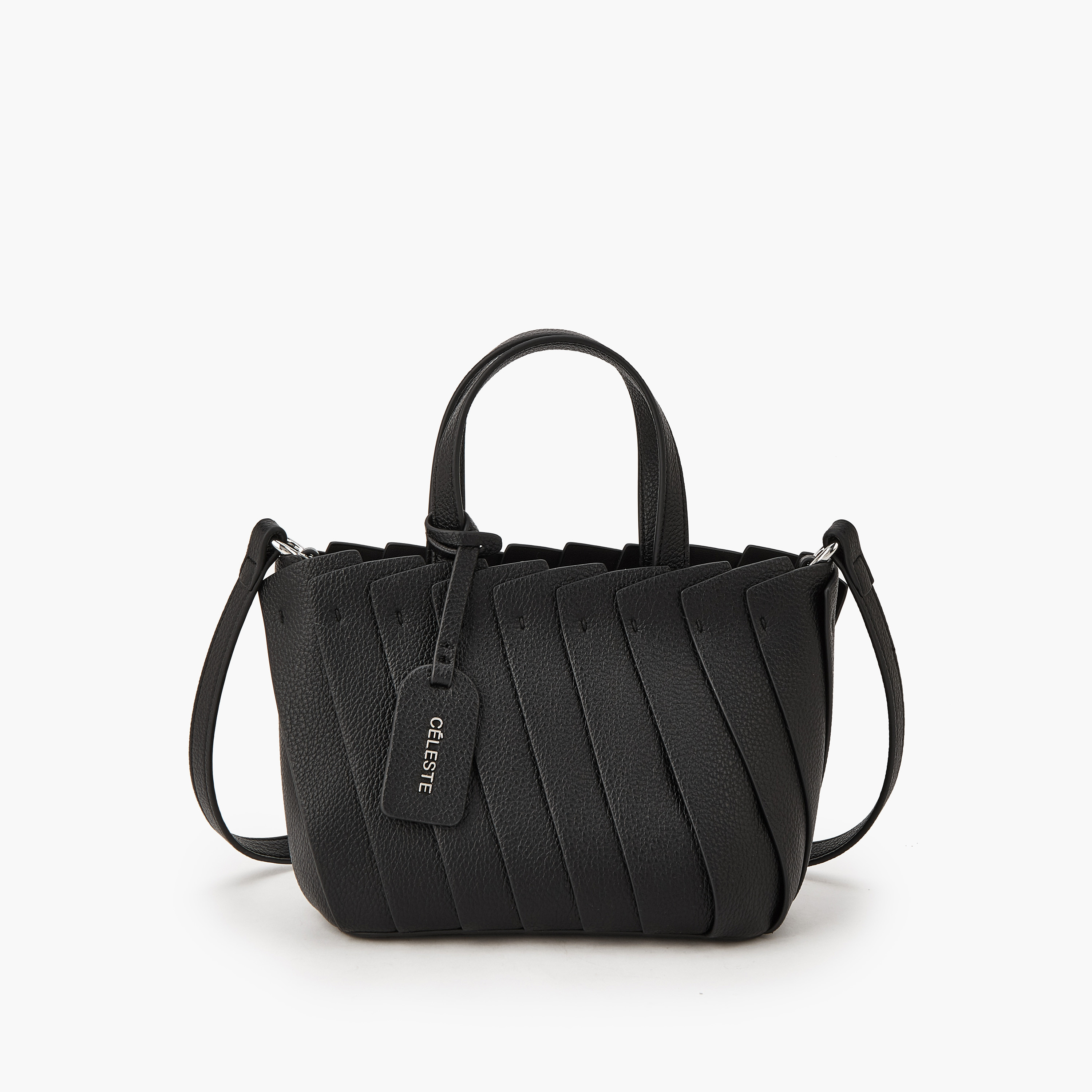 شنطة توتي بارزة الملمس بحزام قابل للتعديل من سيليست-women-bagsandwallets-handbags-image-1
