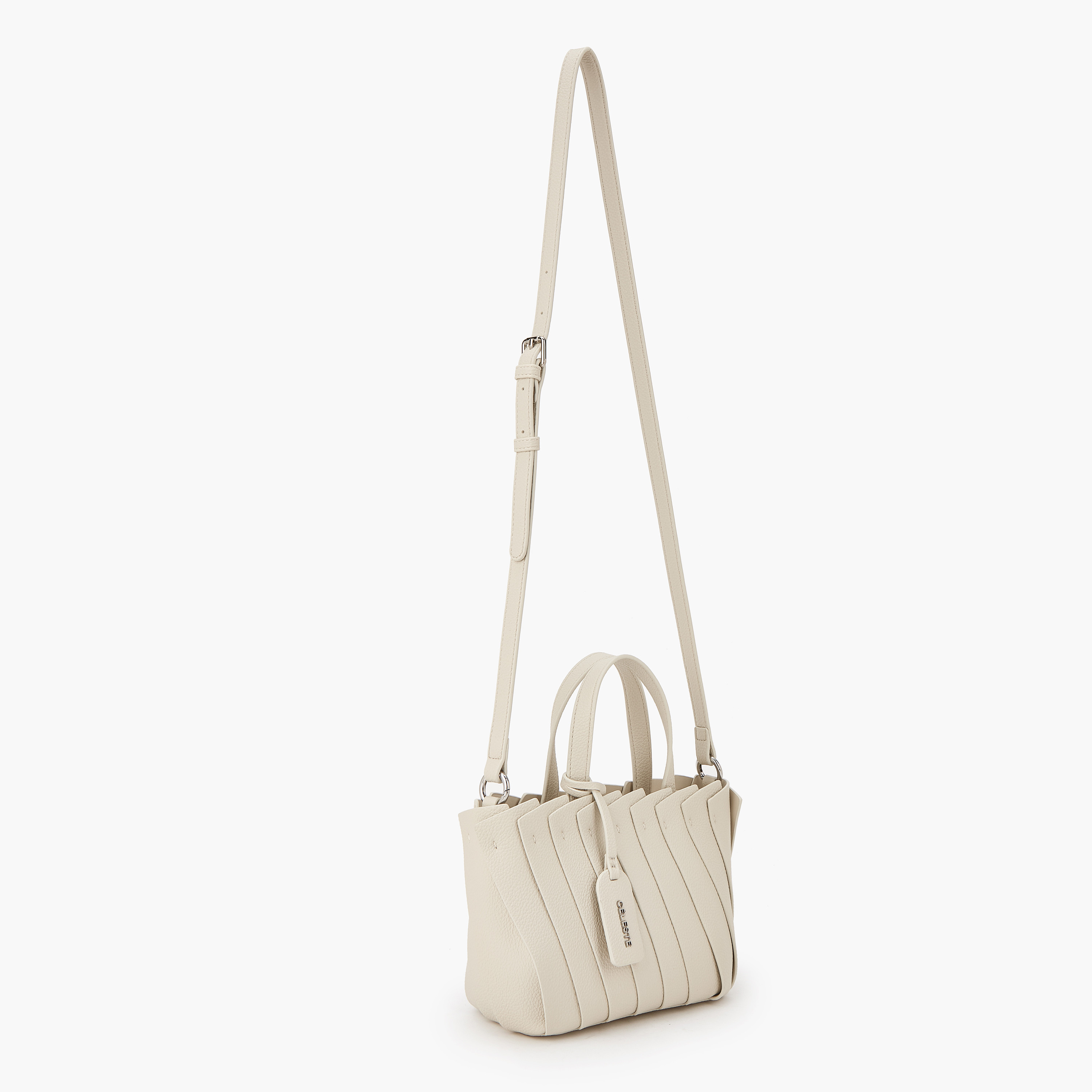 Celeste Textured Tote Bag with Adjustable Strap-women-bagsandwallets-handbags-image-2