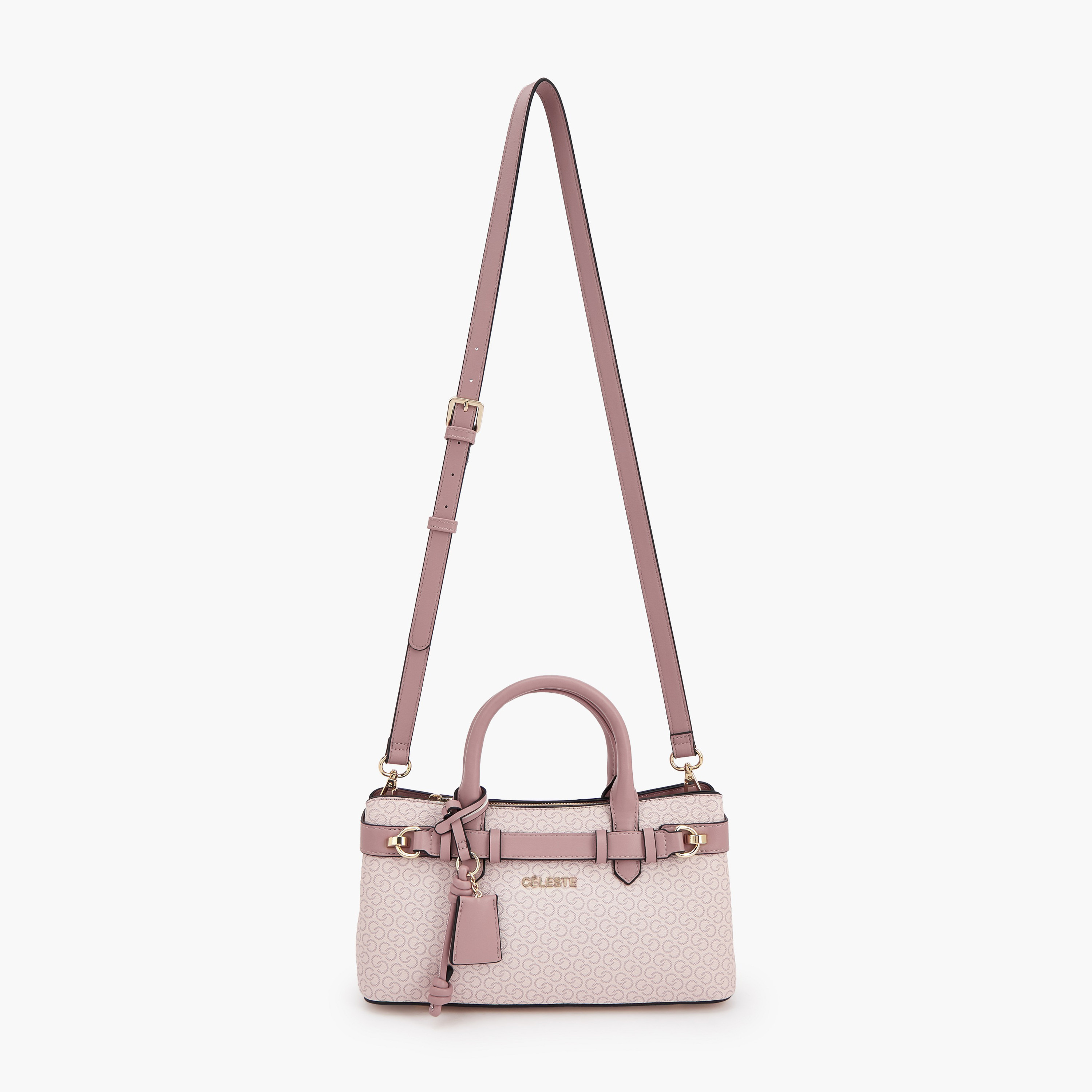 Celeste Monogram Print Tote Bag with Detachable Strap-women-bagsandwallets-handbags-image-2