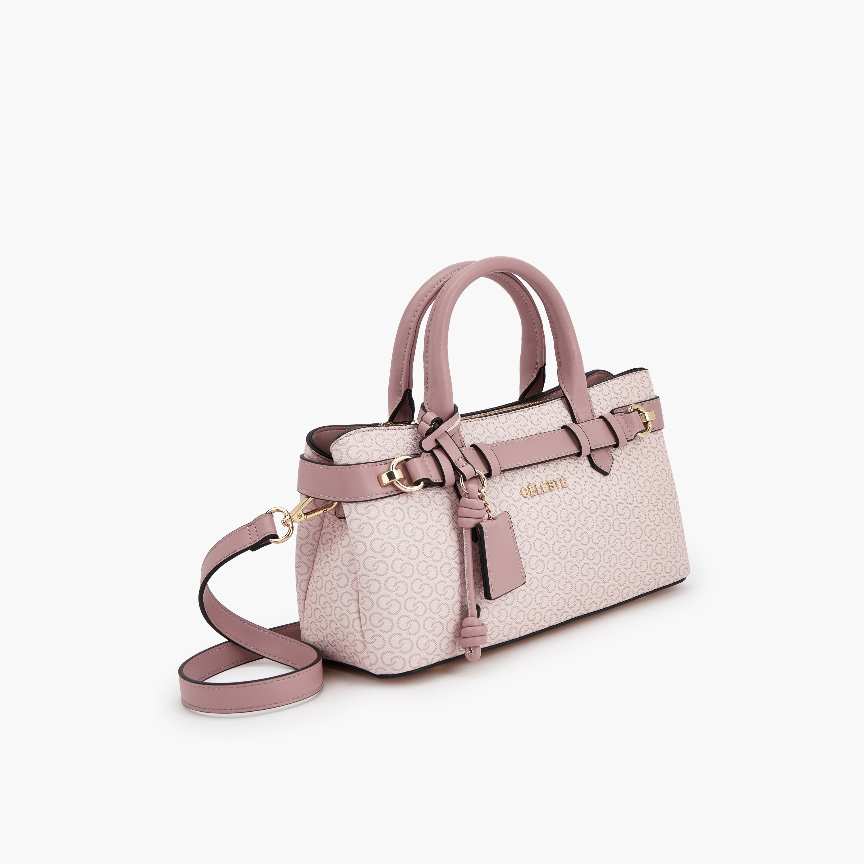 Celeste Monogram Print Tote Bag with Detachable Strap-women-bagsandwallets-handbags-image-3